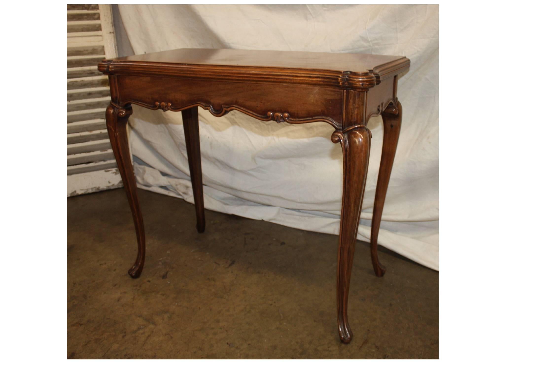 Louis XV Beautiful 19th Century French Game Table For Sale