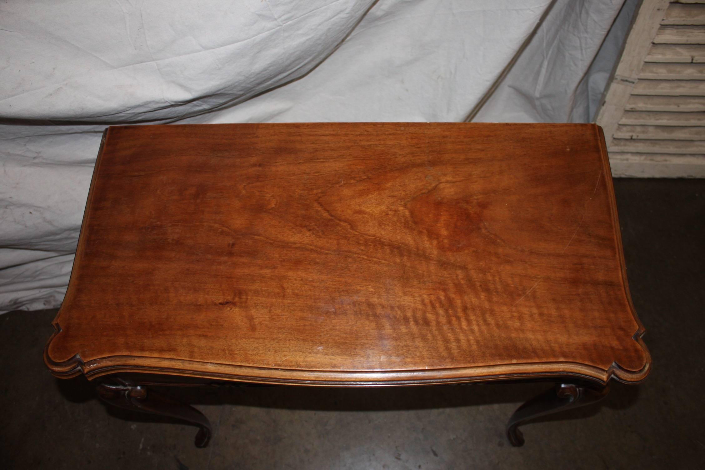 Beautiful 19th Century French Game Table In Excellent Condition For Sale In Stockbridge, GA