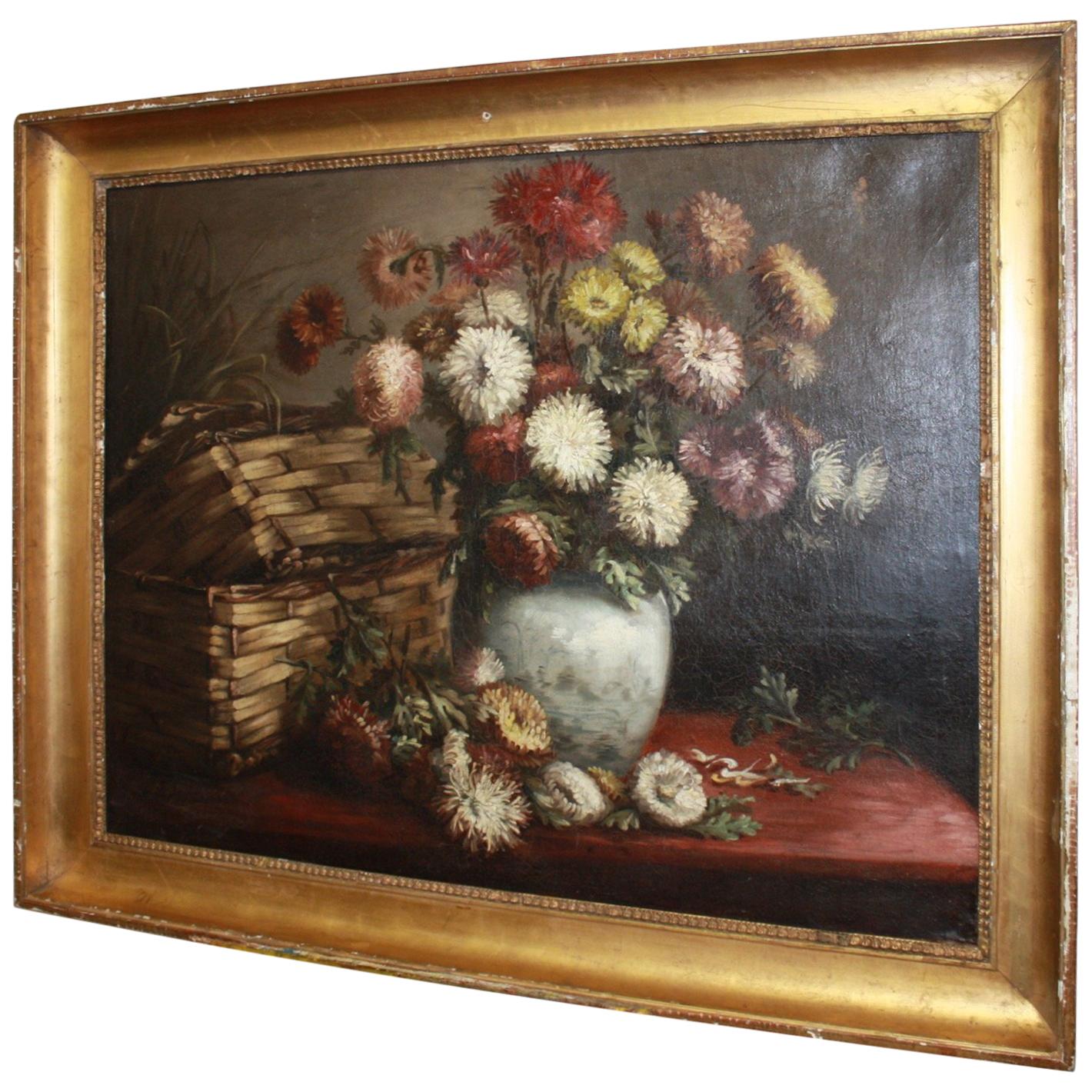 Beautiful 19th Century French Oil on Canvas