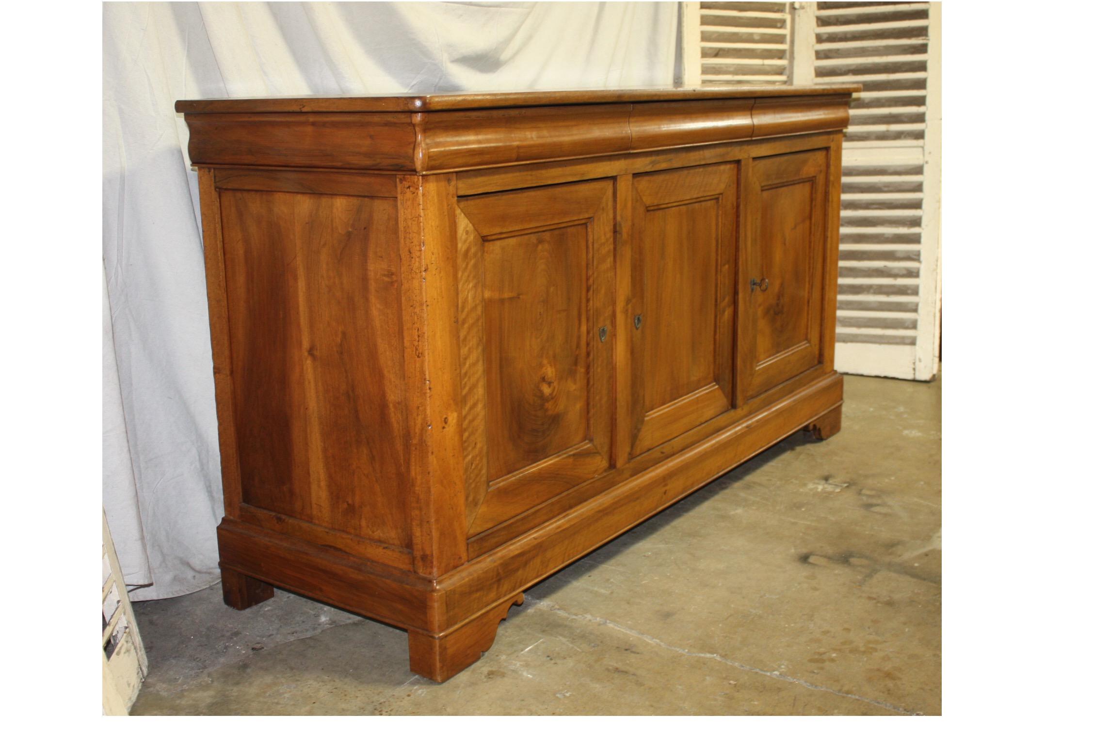 Walnut Beautiful 19th Century French Sideboard