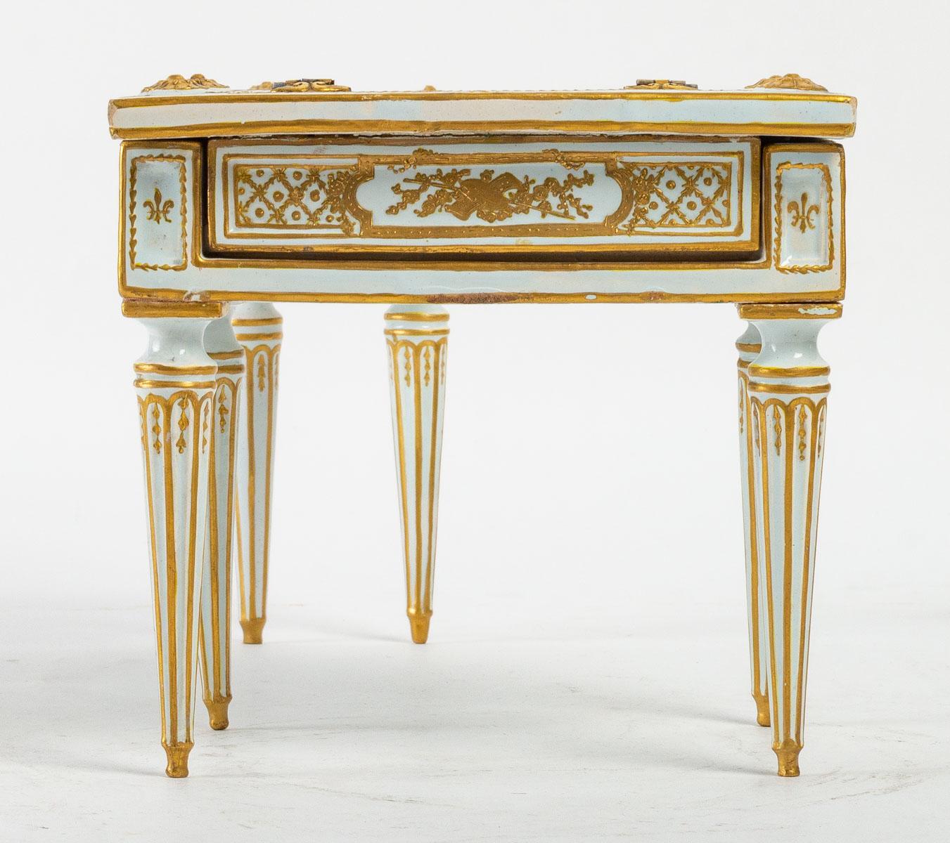 Beautiful 19th Century German Porcelain Piano 4