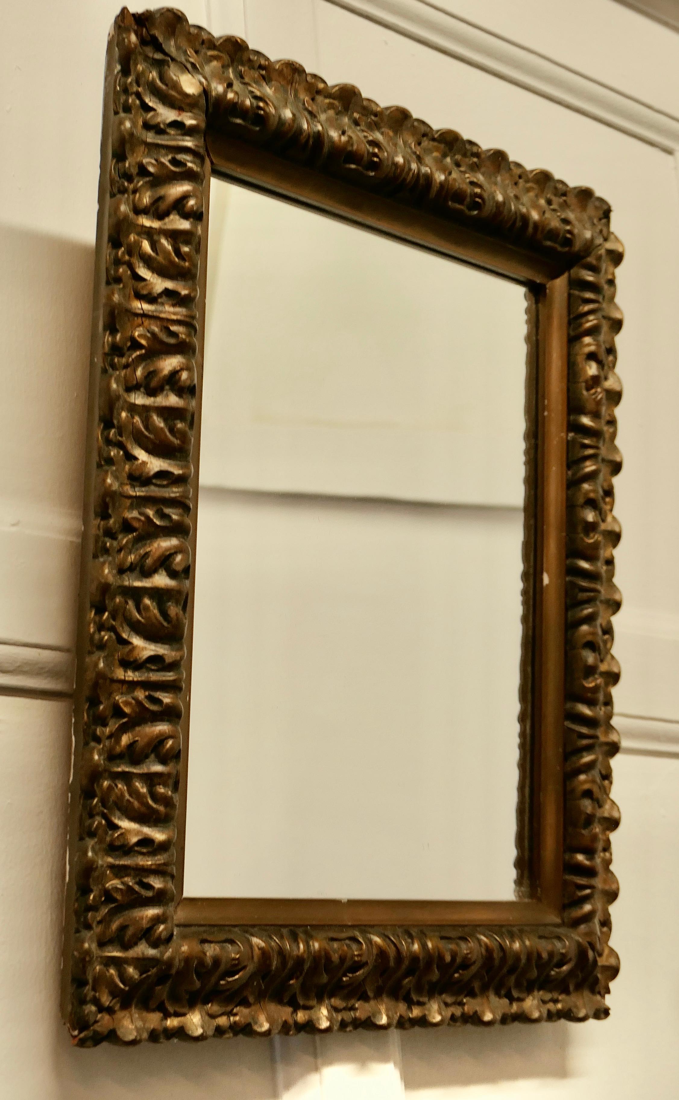 Beautiful 19th Century Gilt Wall Mirror This Is a Lovely Old Mirror In Good Condition For Sale In Chillerton, Isle of Wight