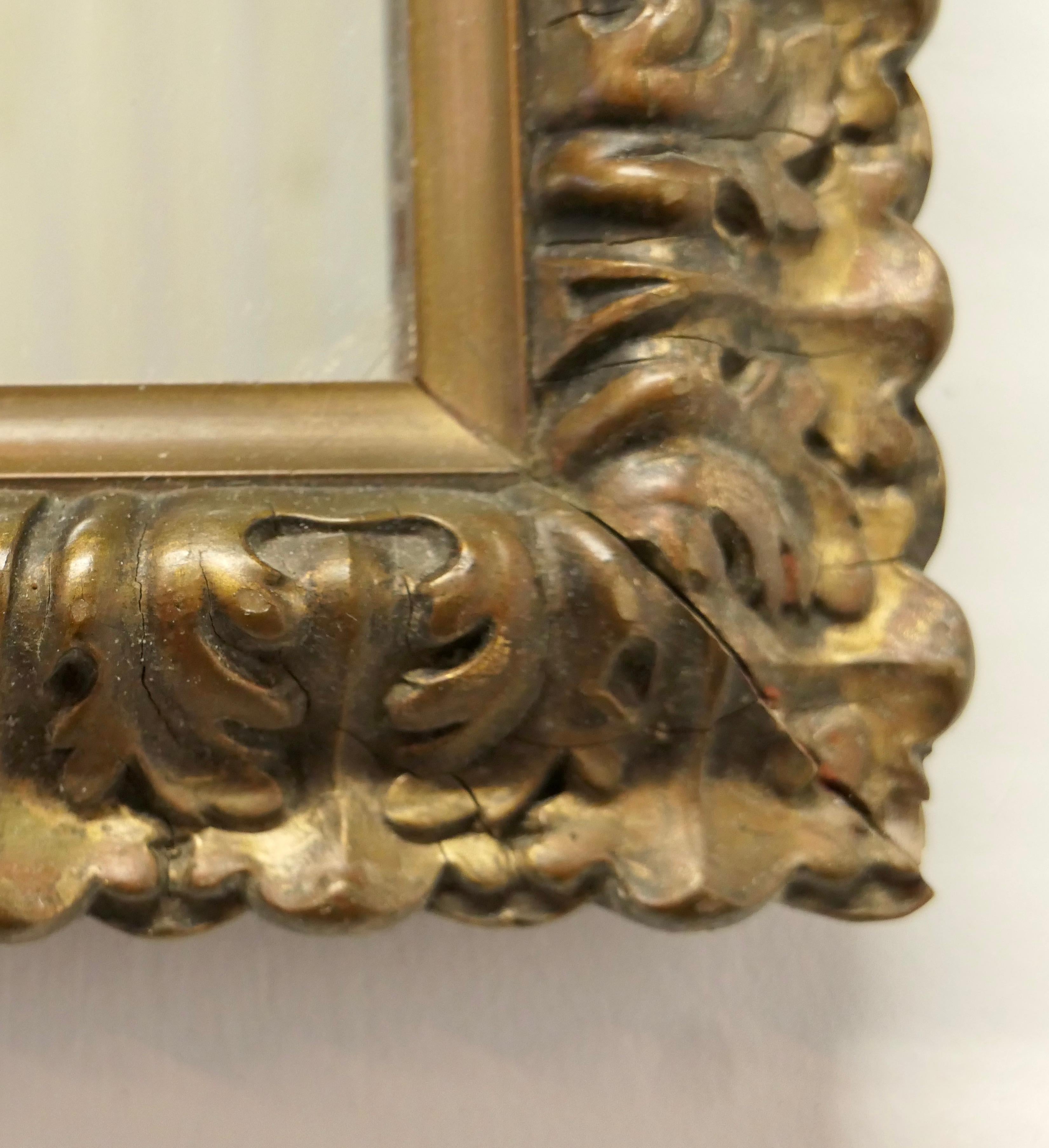 Late 19th Century Beautiful 19th Century Gilt Wall Mirror This Is a Lovely Old Mirror For Sale