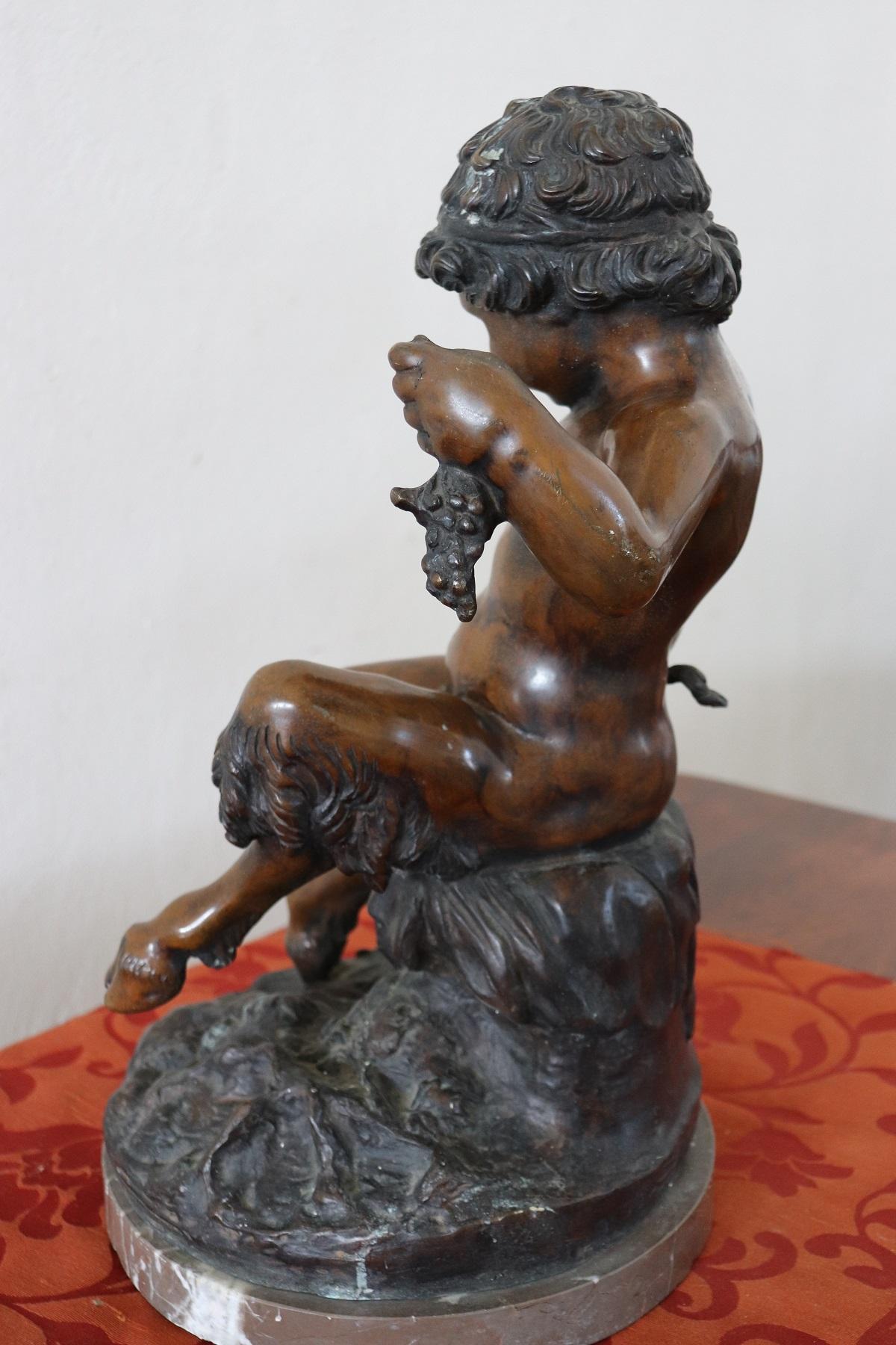 Beautiful 19th Century Italian Sculpture in Bronze Signed by Vincenzo Cinque 4