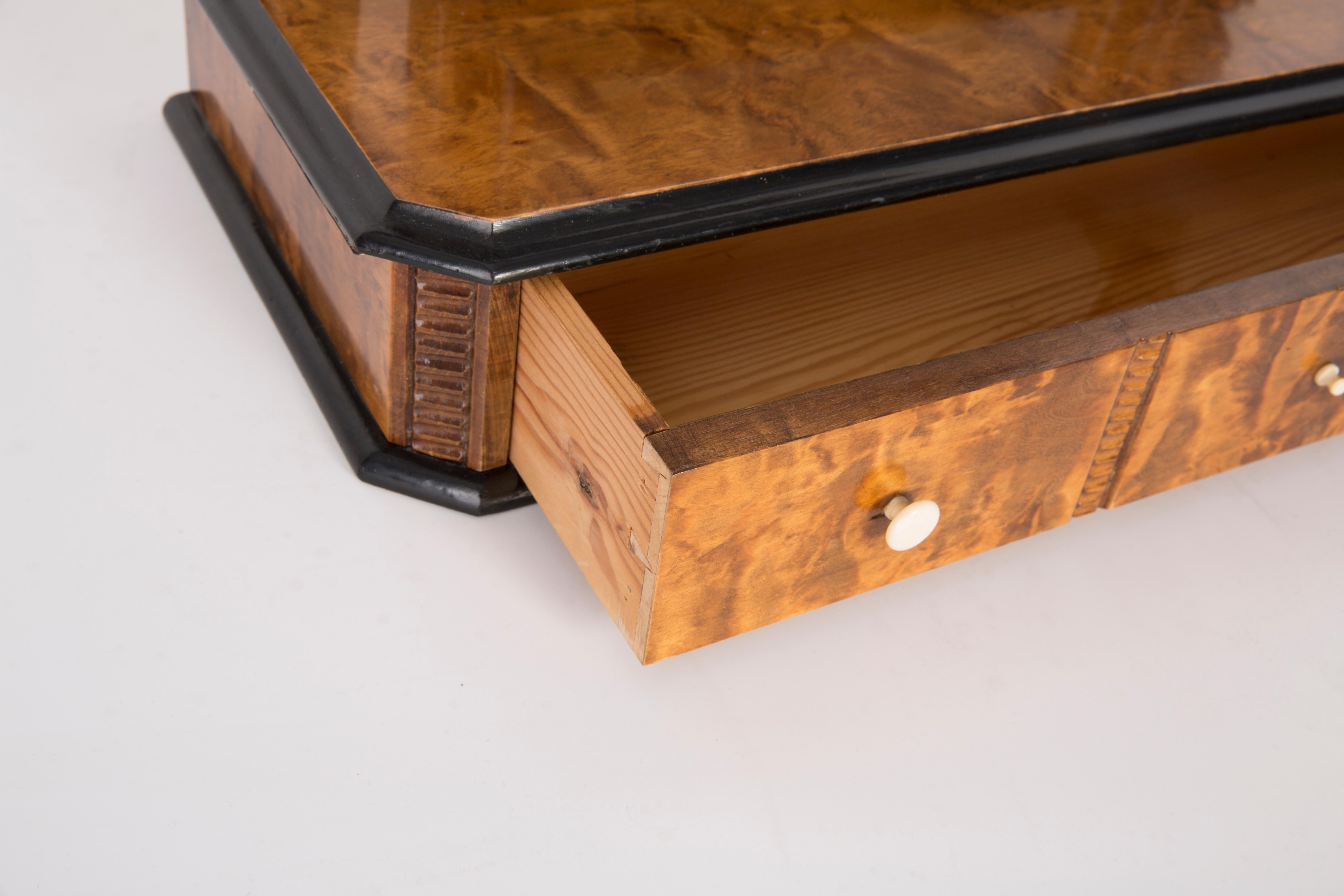 Beautiful 19th Century Mahogany Dressing Table with Mirror, 1960s 5