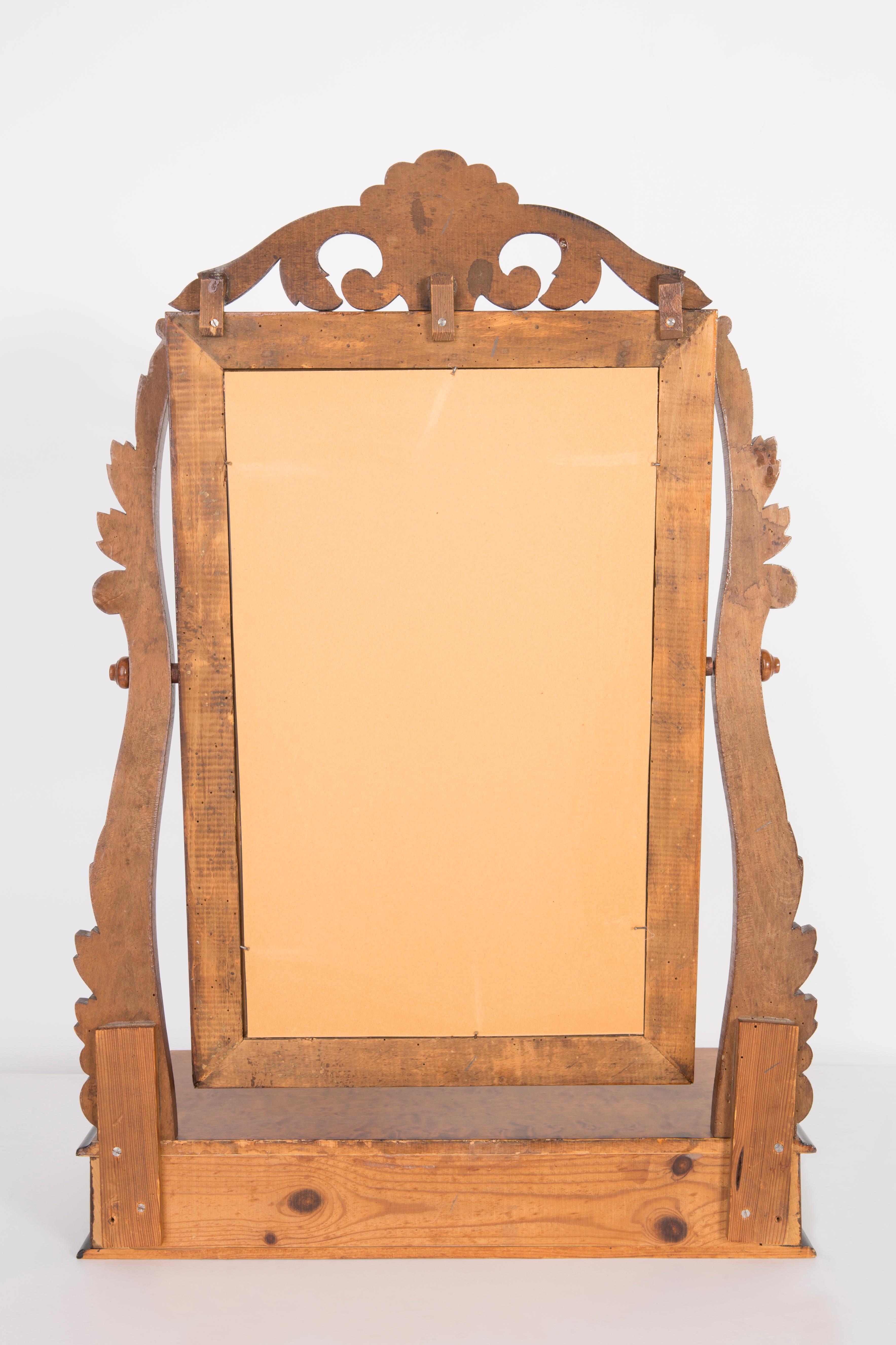 Beautiful 19th Century Mahogany Dressing Table with Mirror, 1960s 1