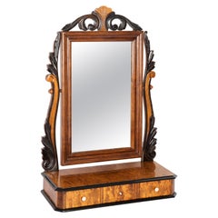 Beautiful 19th Century Mahogany Dressing Table with Mirror, 1960s