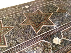 Beautiful 19th Century, Qajar Khatem Kari Wooden Box, Iran