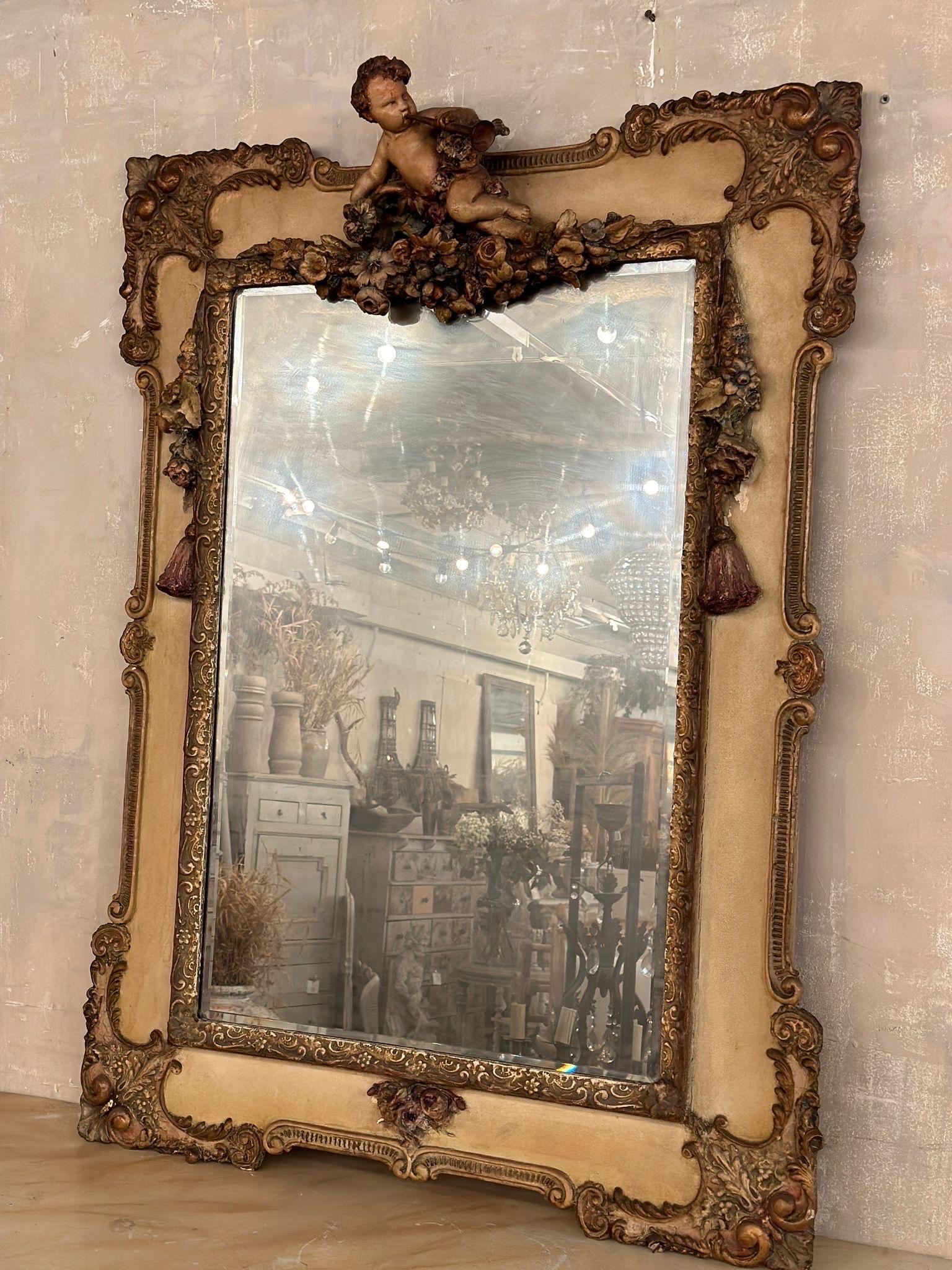 Français Magnifique console et miroir français du XIXe siècle en vente