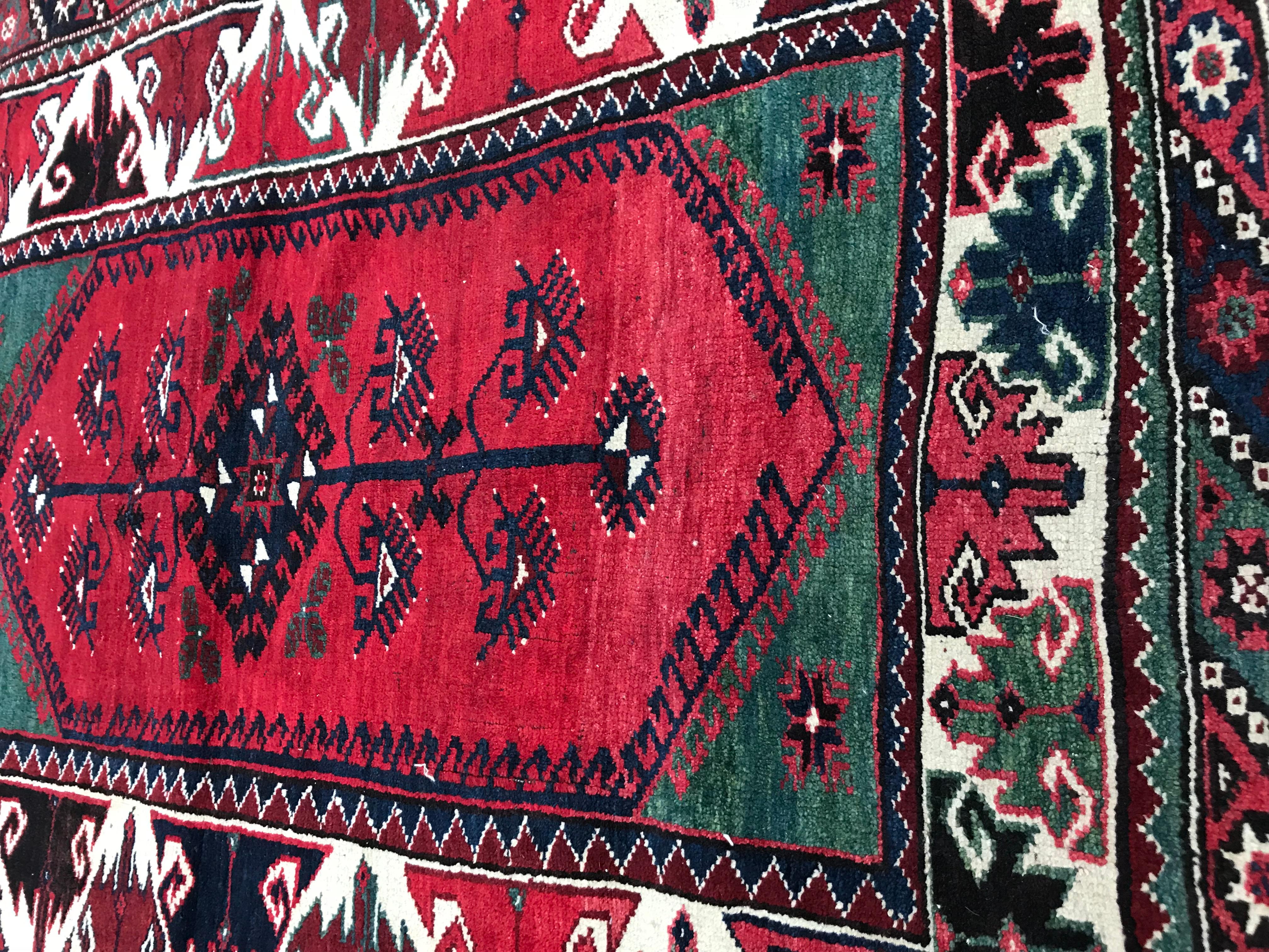 Wool Bobyrug’s Beautiful 20th Century Anatolian Turkish Rug For Sale
