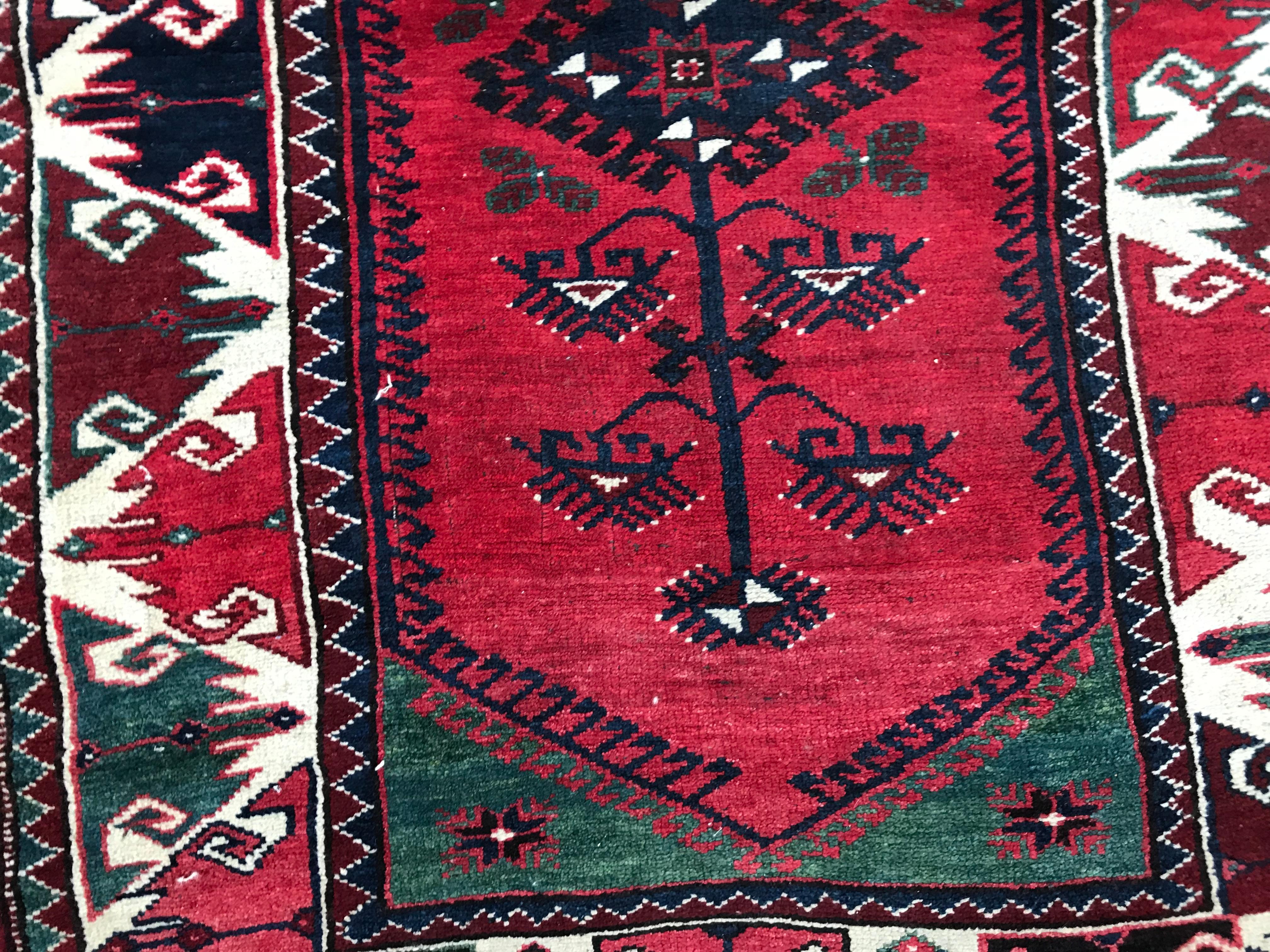 Laine Magnifique tapis turc anatolien du 20e siècle de Bobyrug en vente