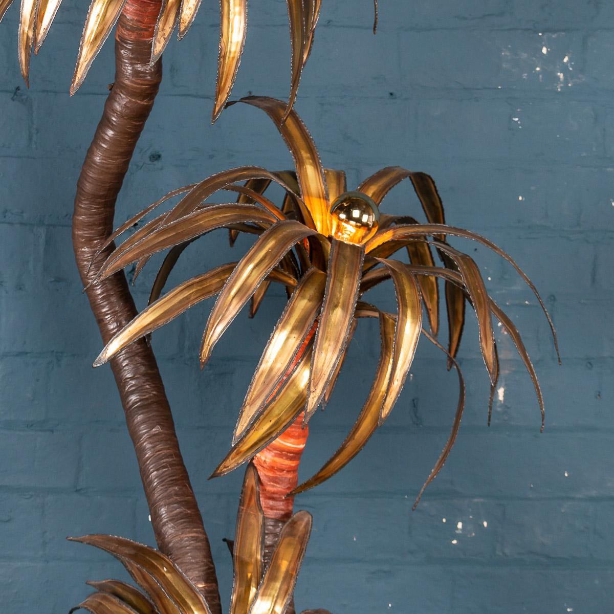 Beautiful 20th Century Maison Jansen Palm Tree Floor / Side Lamp, circa 1960 1