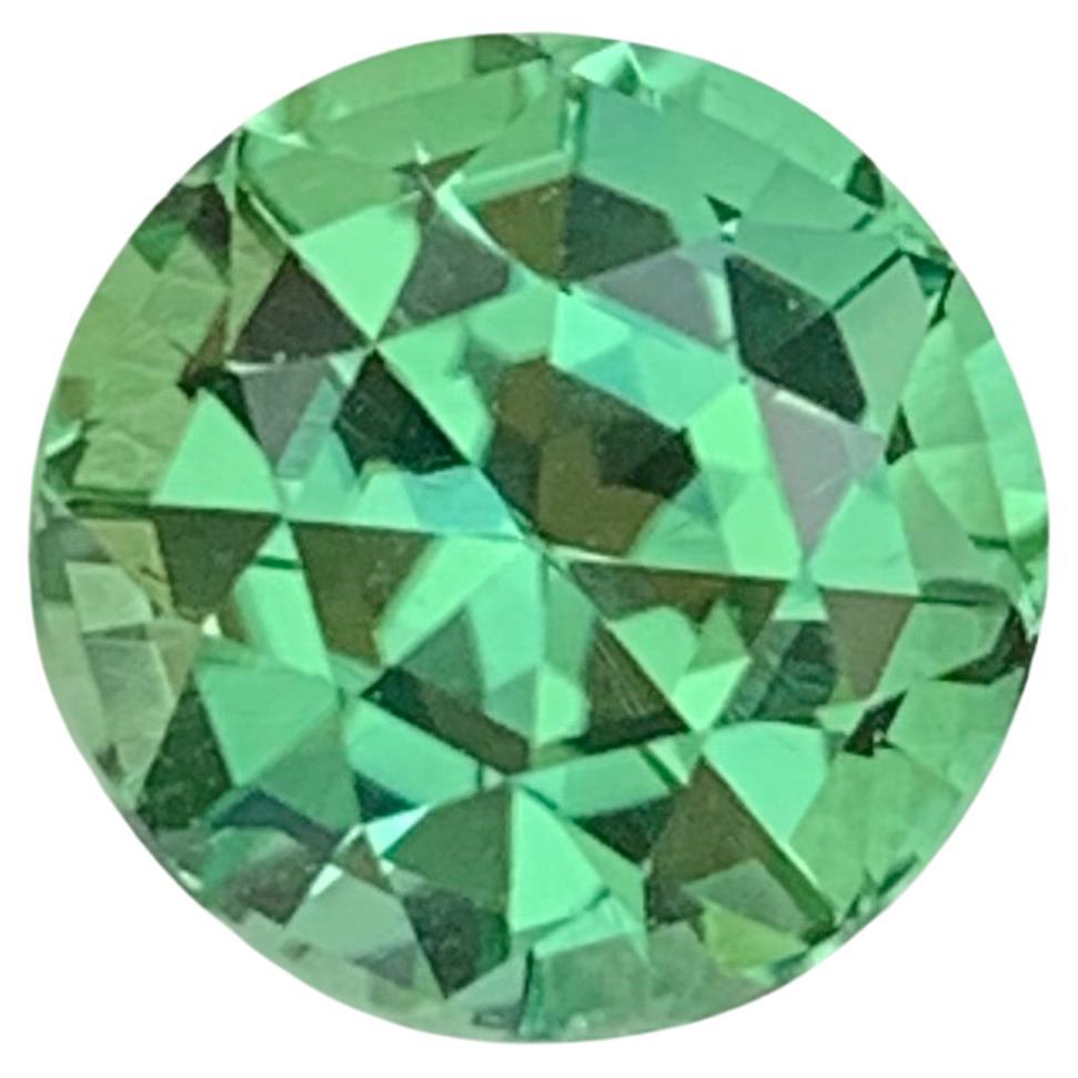 Loupe Clean 2.75 Carat Natural Loose Green Tourmaline Round Shape Gem