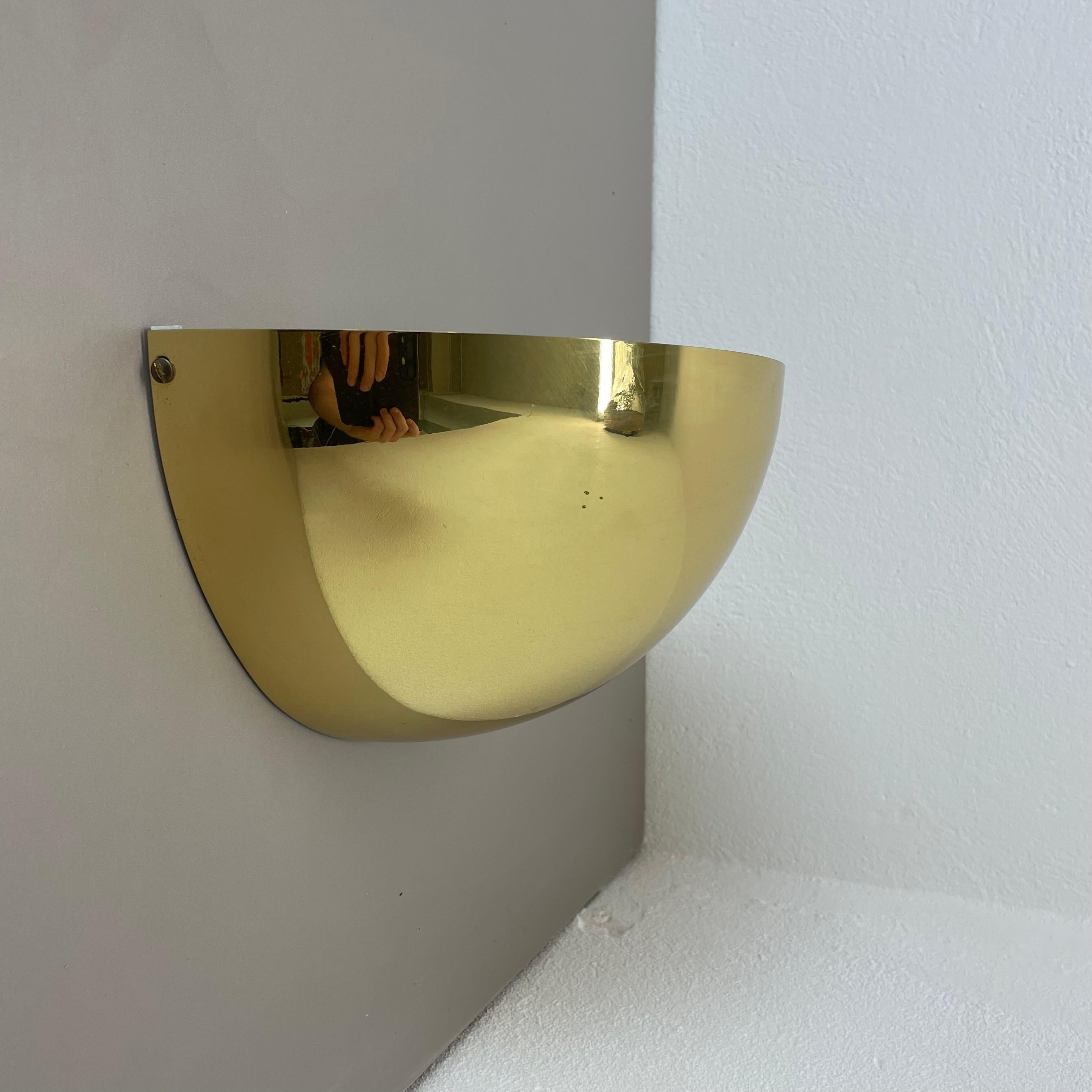 Precioso aplique de latón de 32 cm estilo Sciolari uplight  Bankamp Leuchten, década de 1980 en venta 5