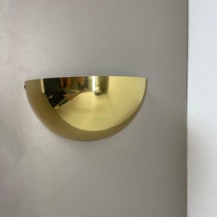 Precioso aplique de latón de 32 cm estilo Sciolari uplight Bankamp Leuchten, década de 1980