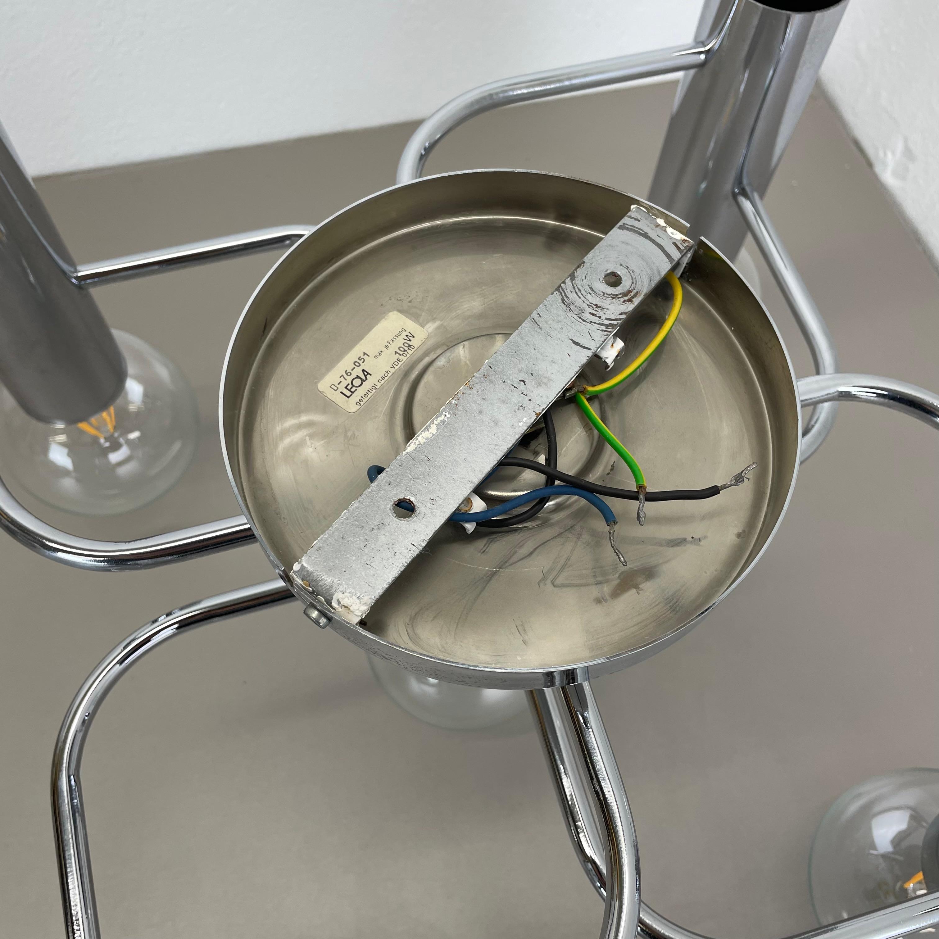 Precioso Aplique de Techo Sciolari de 5 Luces de LEOLA Leuchten Alemania Años 70 en venta 9