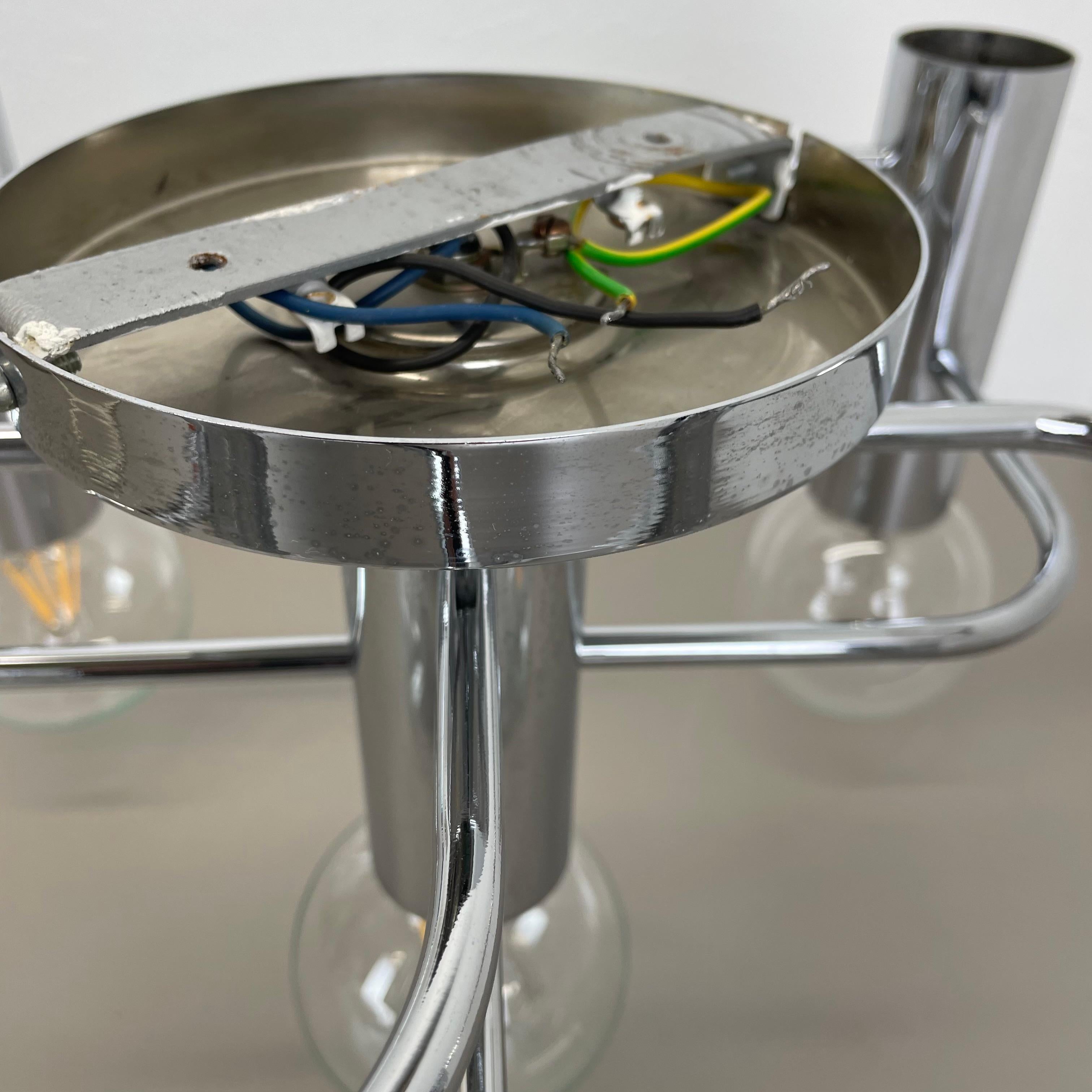 Precioso Aplique de Techo Sciolari de 5 Luces de LEOLA Leuchten Alemania Años 70 en venta 10