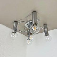 Beautiful 5-Light Sciolari Ceiling Light Sconces By LEOLA Leuchten Germany 1970s
