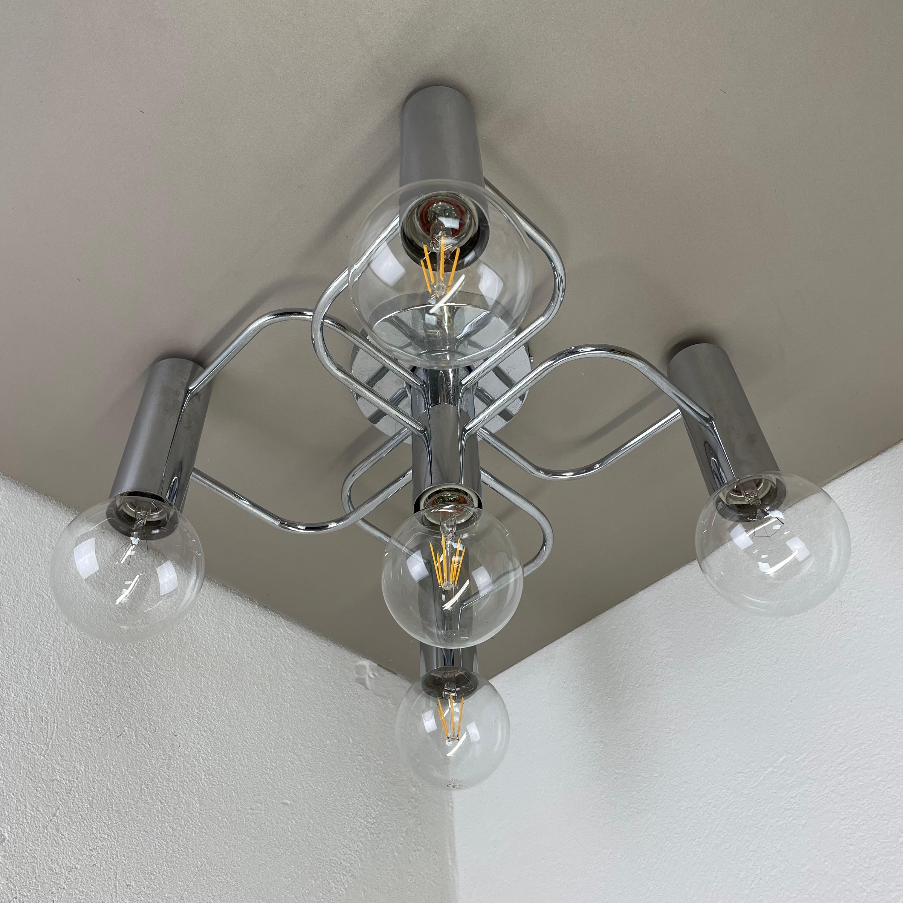 Precioso Aplique de Techo Sciolari de 5 Luces de LEOLA Leuchten Alemania Años 70 en Bueno estado para la venta en Kirchlengern, DE