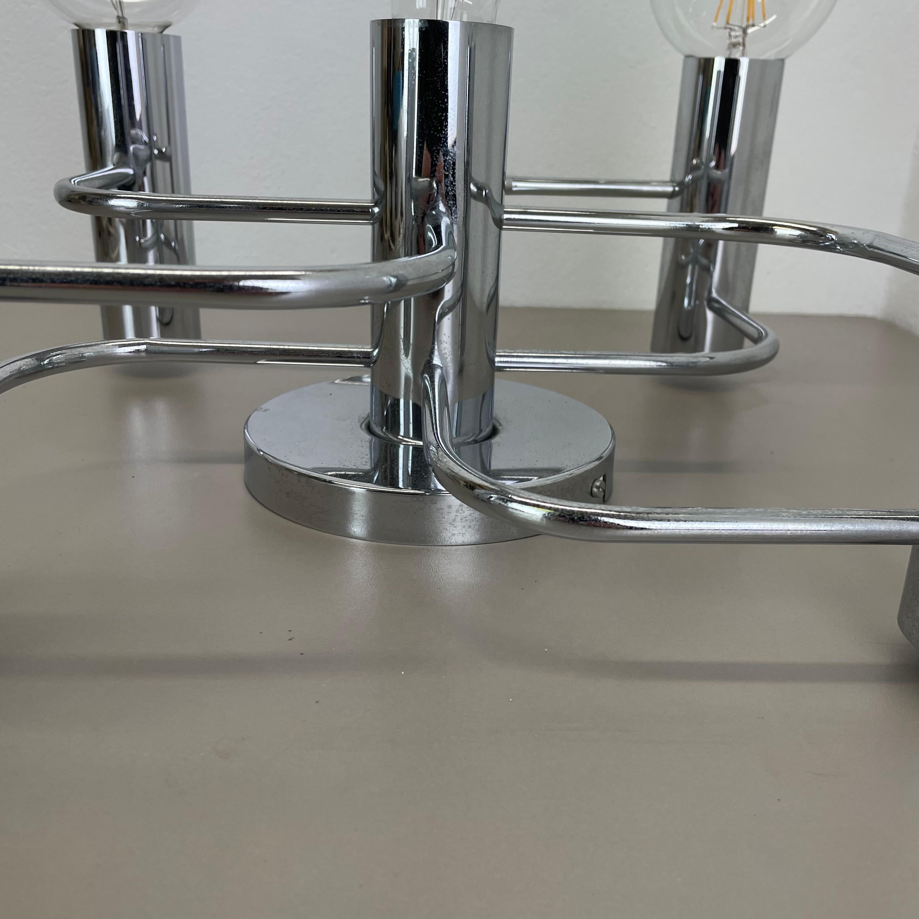 Precioso Aplique de Techo Sciolari de 5 Luces de LEOLA Leuchten Alemania Años 70 Metal en venta
