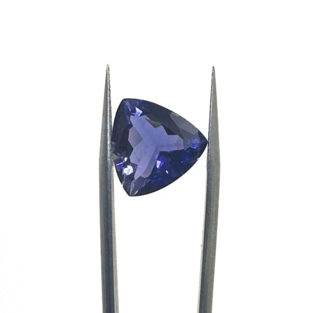 Brilliant Cut Beautiful 6.54ct Iolite Gemstone - GIA Certified