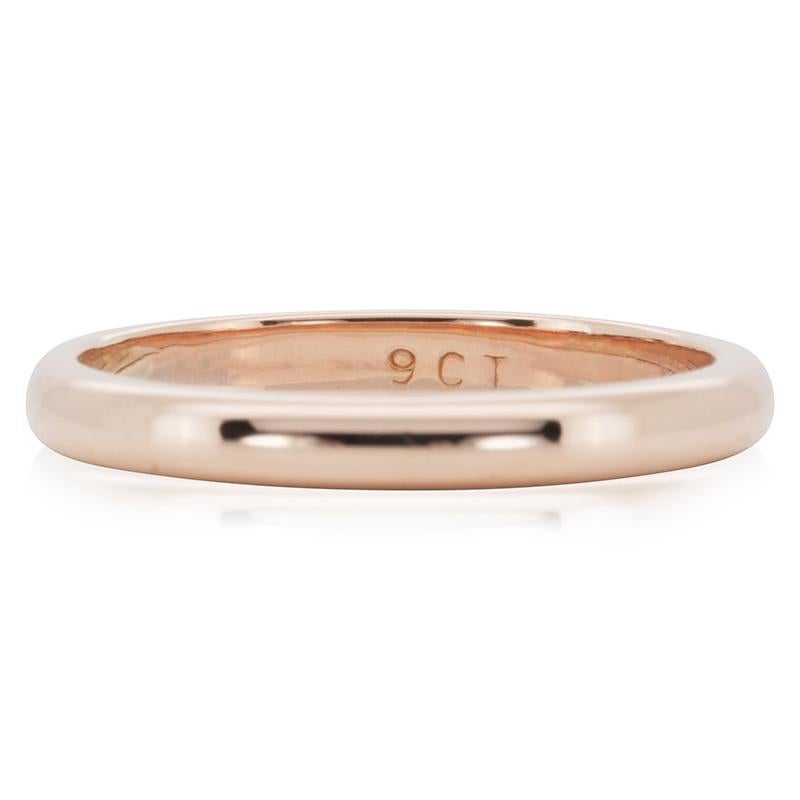 Beautiful 9k Rose Gold Band Ring For Sale 2
