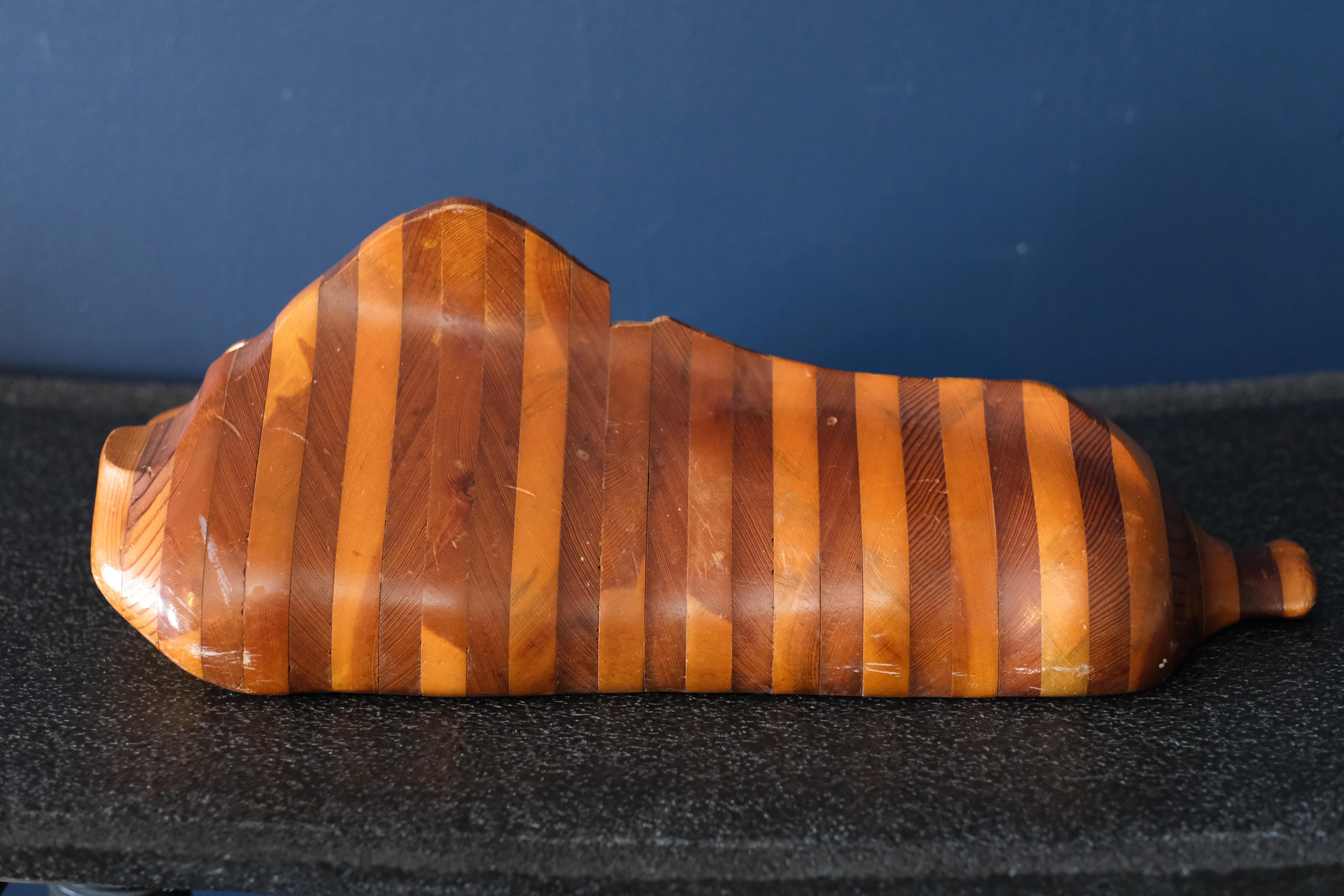 American Abstract Carved Wood Sculpture, California, 1970's For Sale