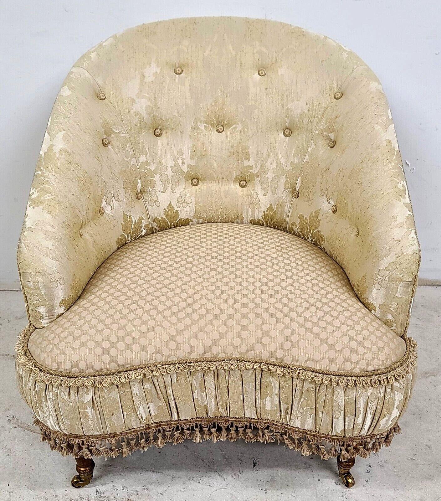 For FULL item description be sure to click on CONTINUE READING at the bottom of this listing.

Offering one of our recent palm beach estate fine furniture acquisitions of a
really stunningly beautiful accent chair attributed to CAROL HICKS BOLTON
