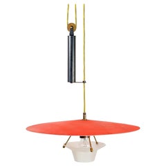 Magnifique lustre réglable, Italie, années 1960