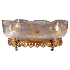 Beautiful Aesthetic Movement Planter Attributed to Baccarat