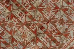Beautiful Afghan Belouch Prayer Rug, Red, Seaform & Brown Tones, circa 1920s