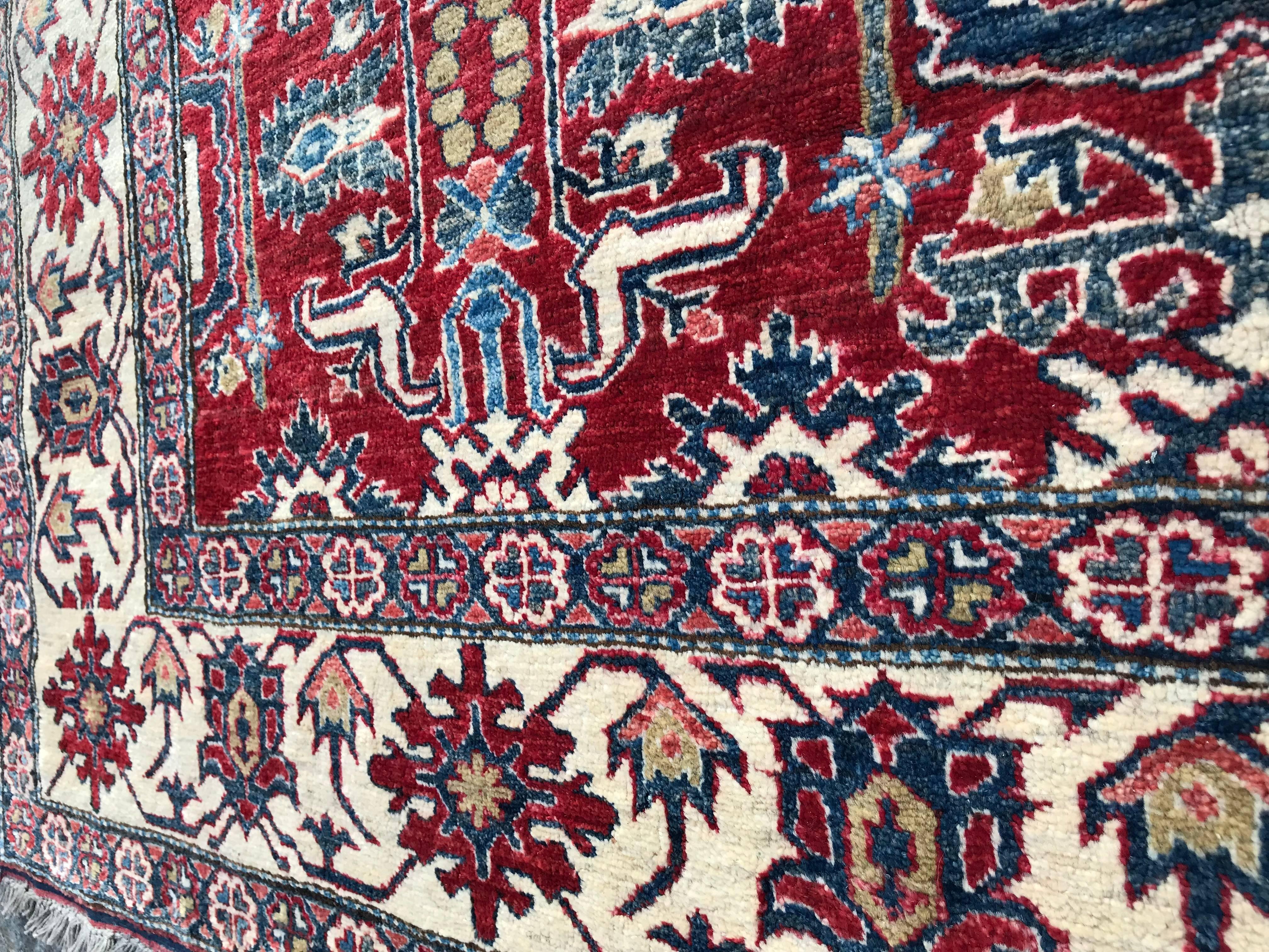 20th Century Bobyrug’s Beautiful Afghan Mahal Style Carpet For Sale
