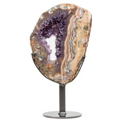 Beautiful Agate and Amethyst Slice