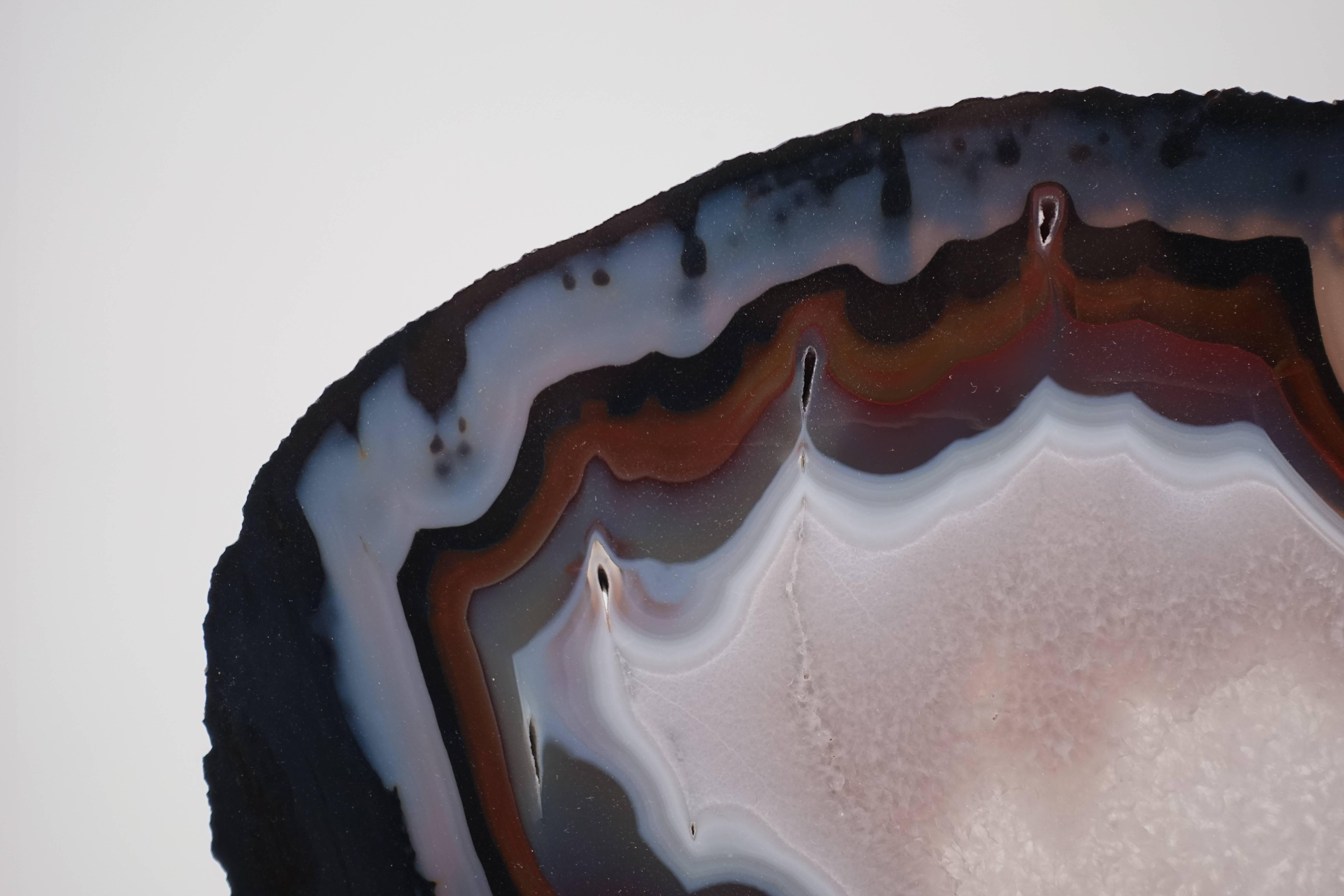 Organic Modern Beautiful Agate Geode Slice