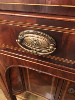 Beautiful Alfonso Marina Hepplewhite Style Mahogany and Fruitwood Sideboard