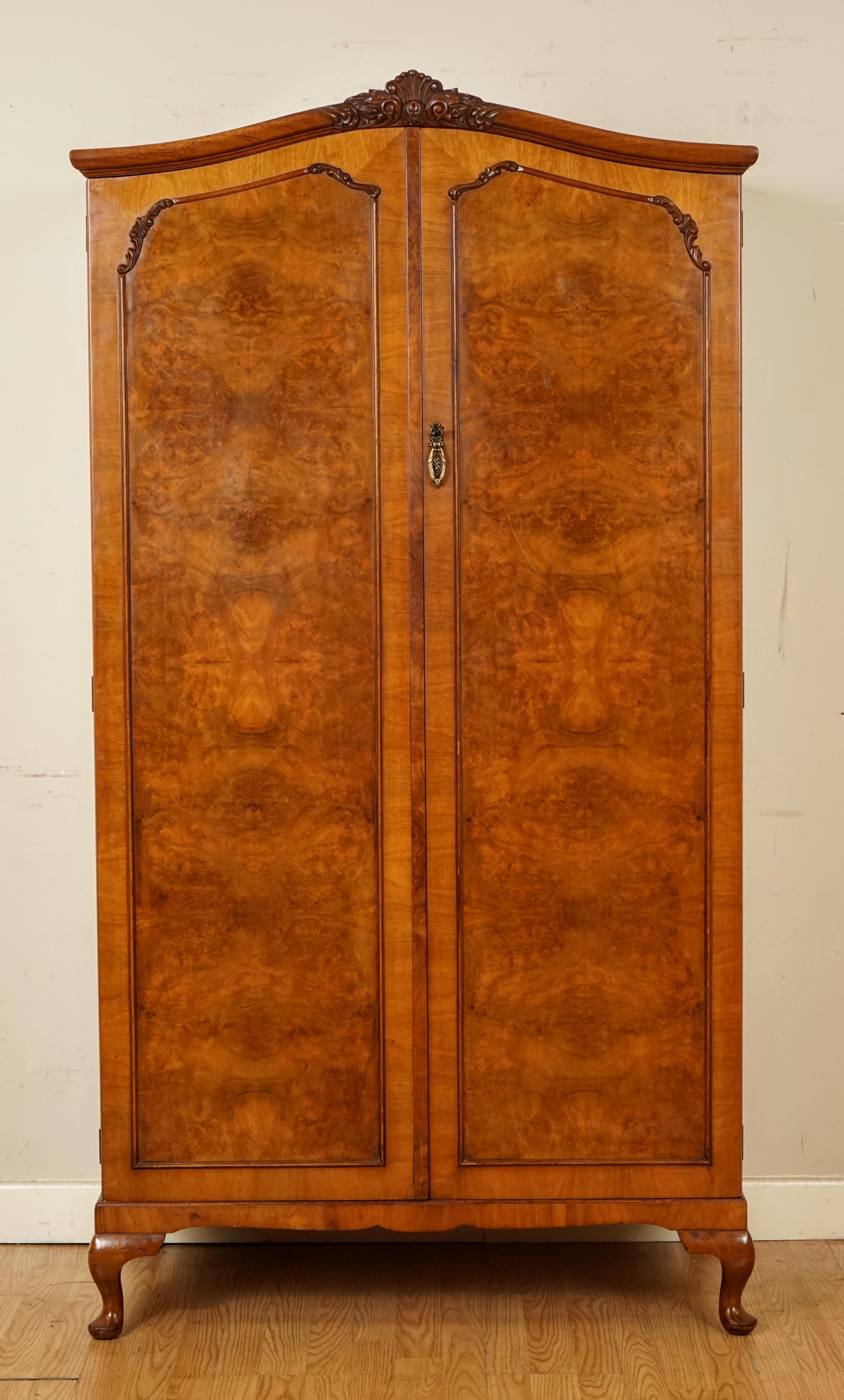 burr walnut wardrobe