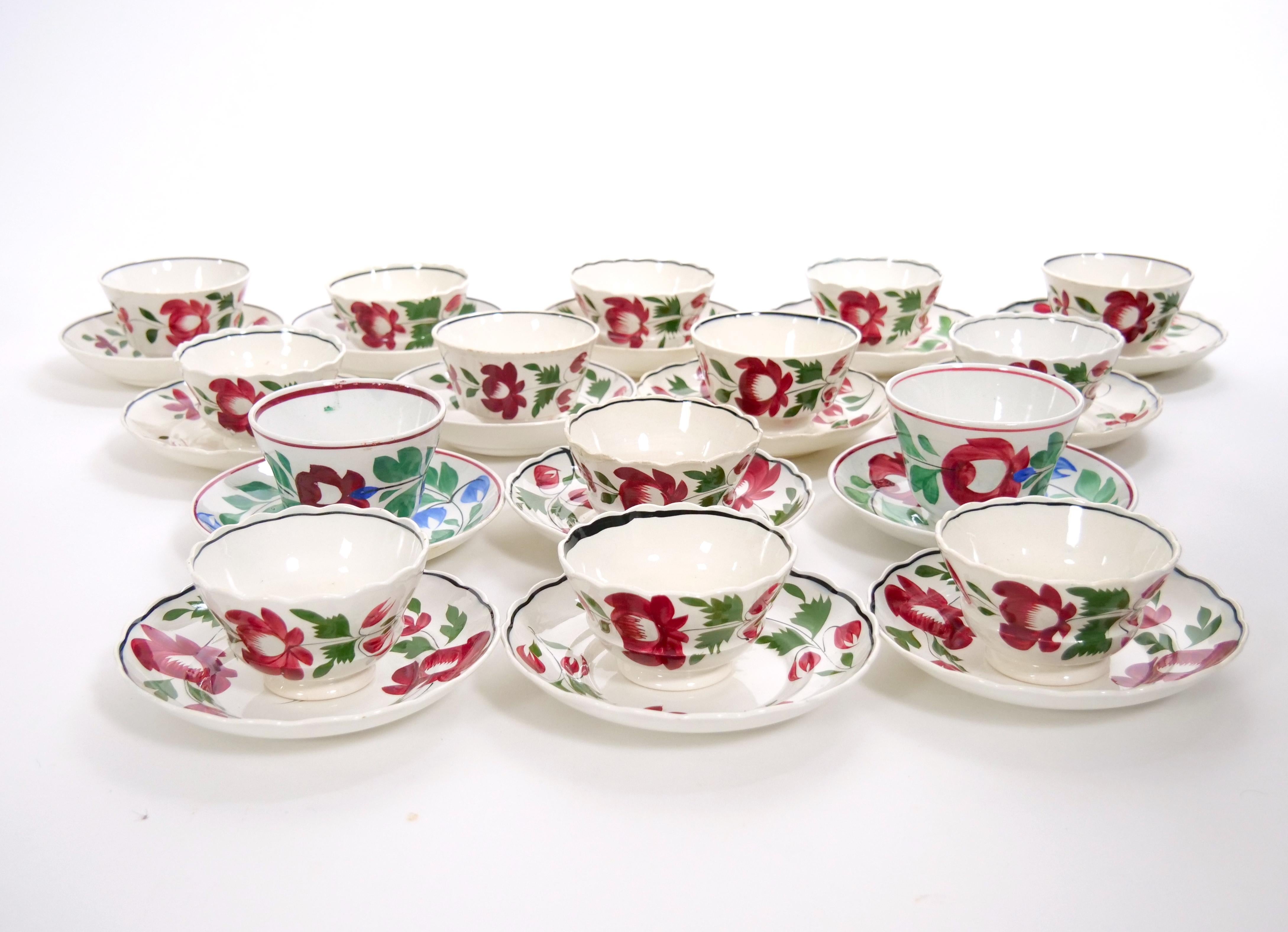 Beautiful American Adams Rose ironstone dinnerware Set For Sale 3