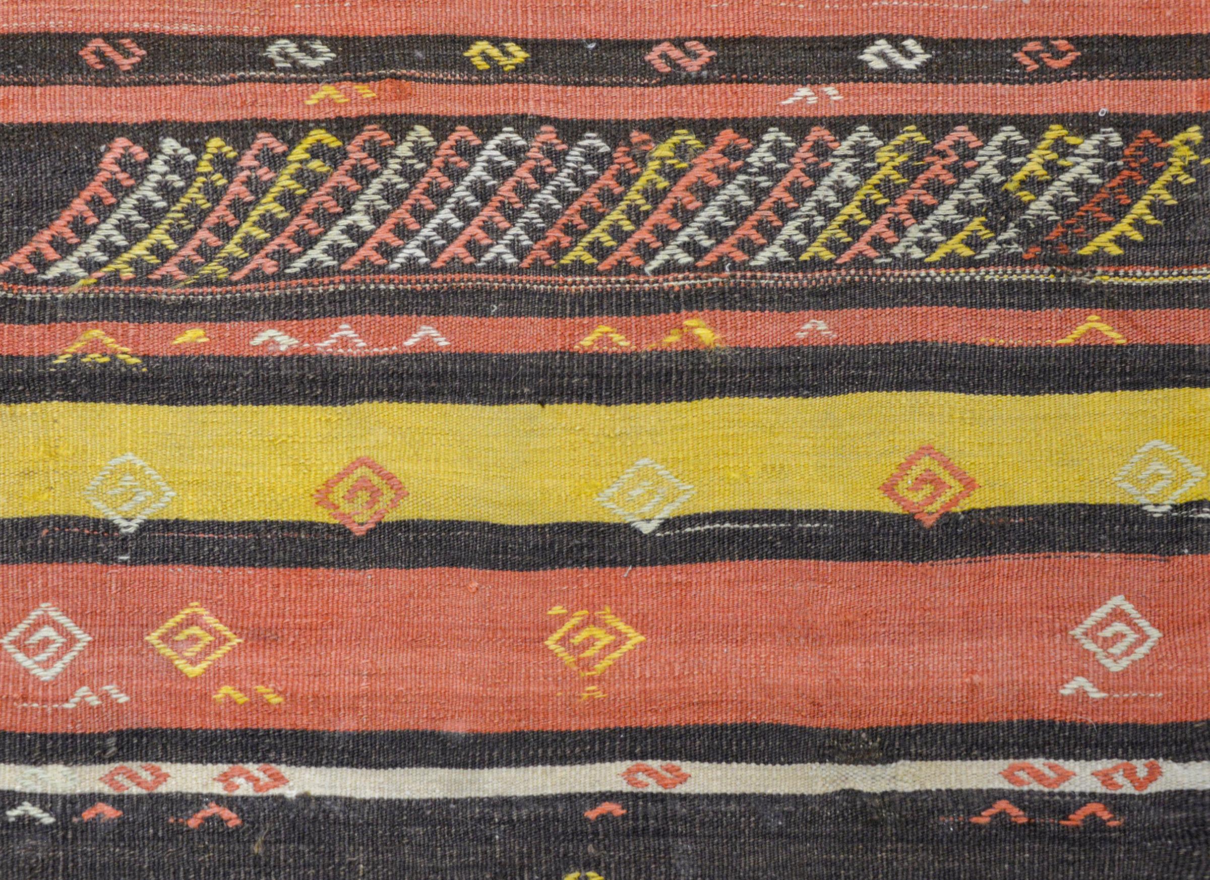 Beautiful Anatolian Turkish Kilim Runner 1