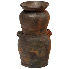 Beautiful and Decorative Brown Ceramic Vase by Steen Kepp La Borne, 1975