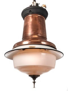 Beautiful and Early Polished Copper New York Street light