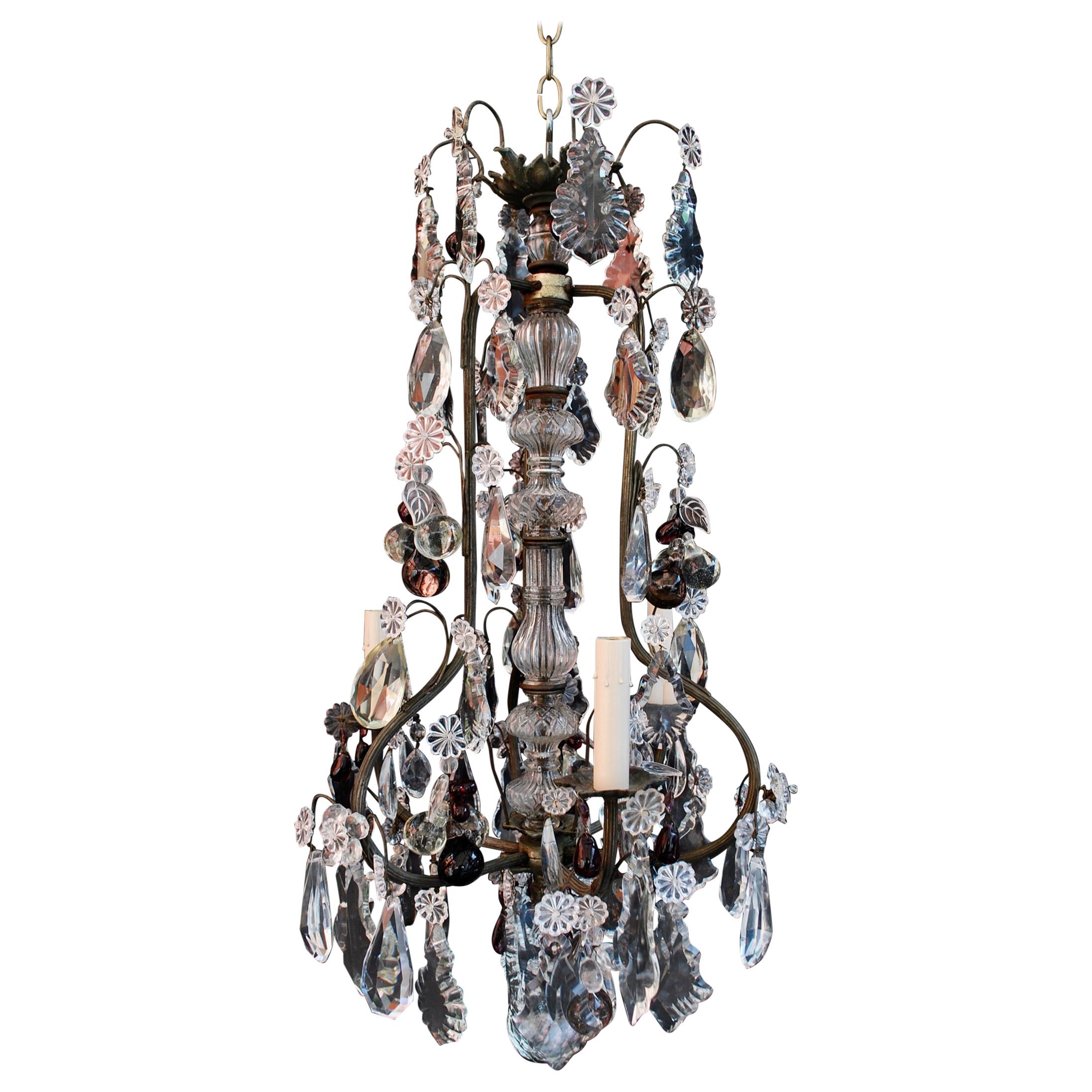 Beautiful and Elegant 1920s French Crystal Chandelier