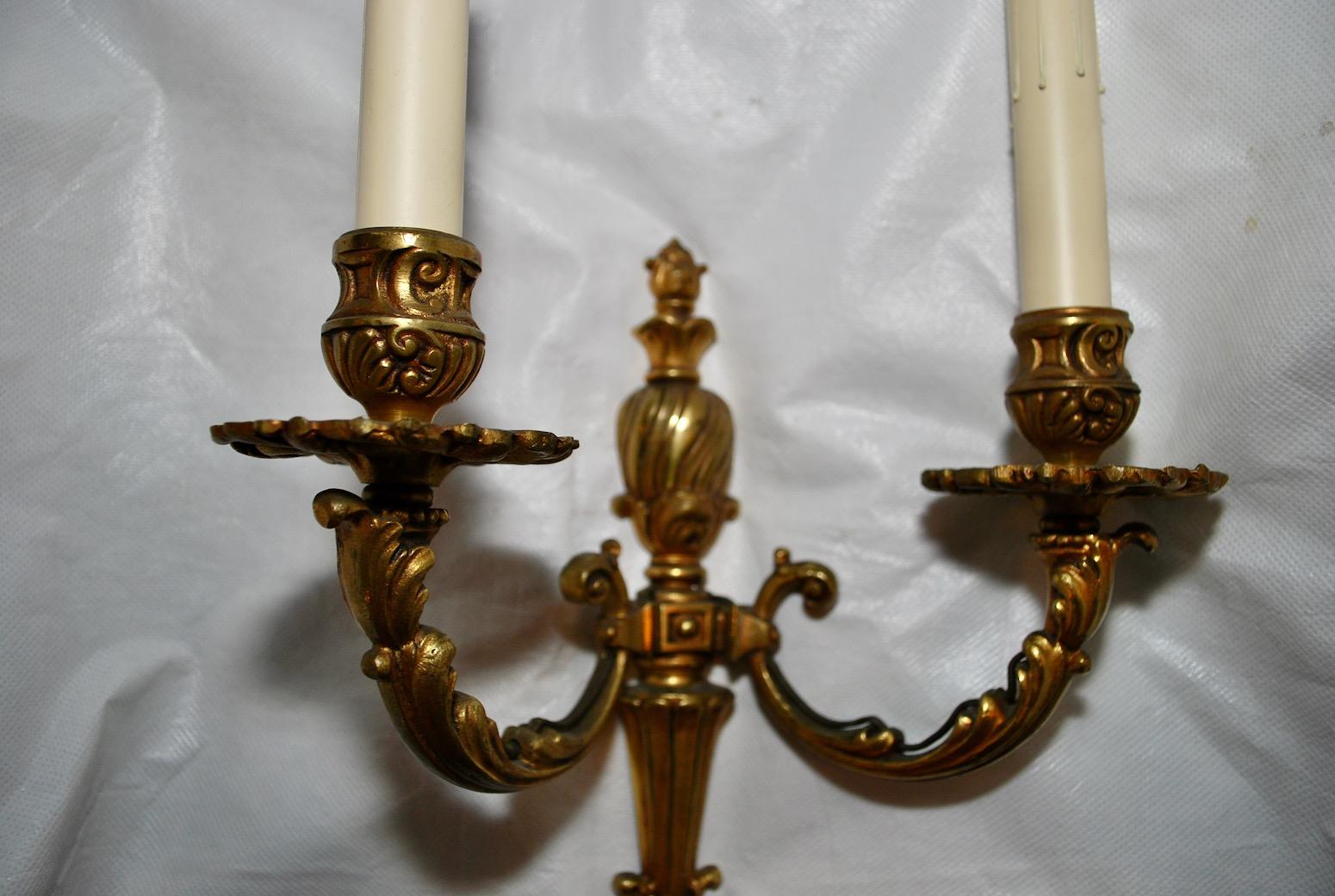 Beautiful and Elegant French Bronze Sconces 2
