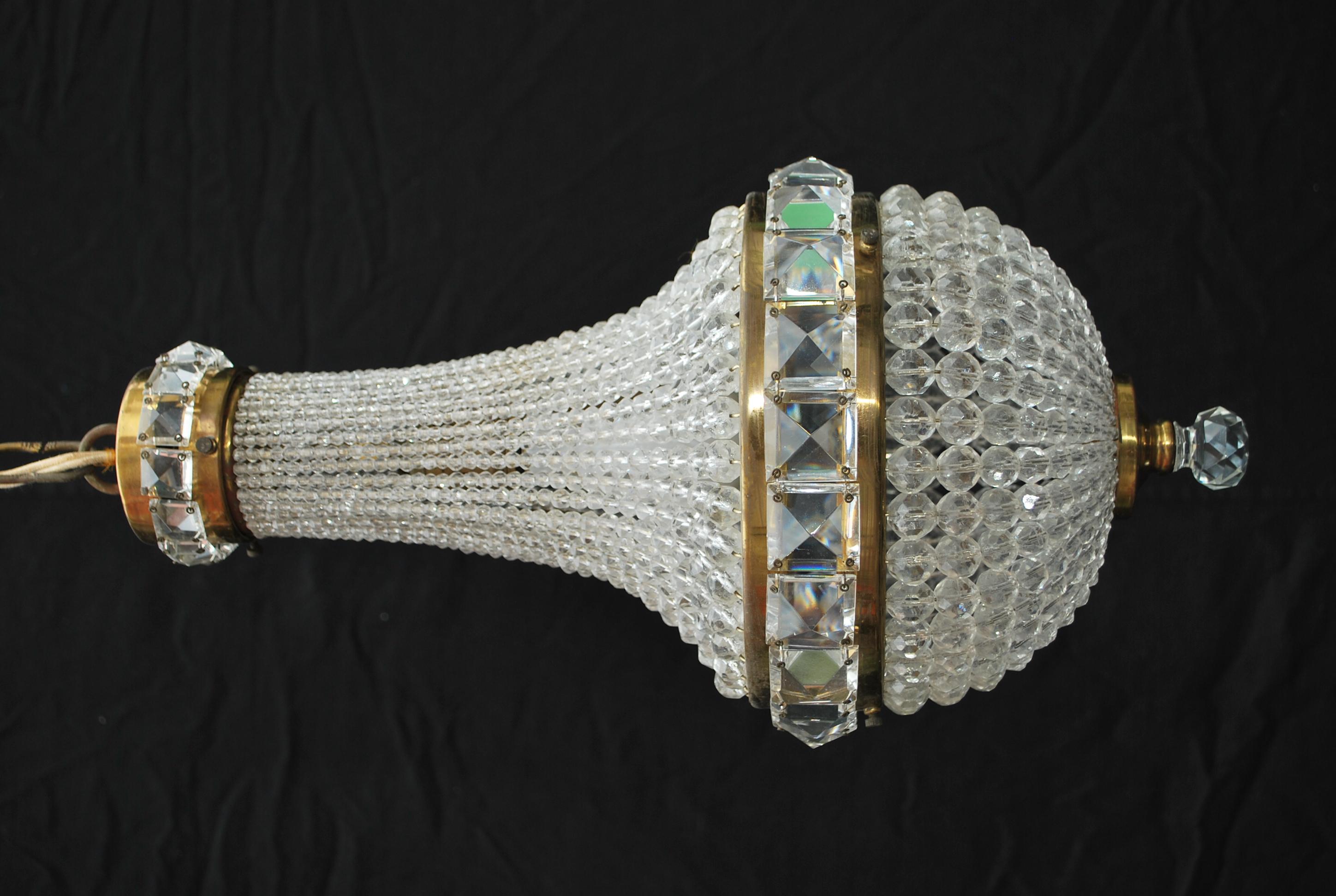 Beautiful and Elegant Small Beaded Light For Sale 4