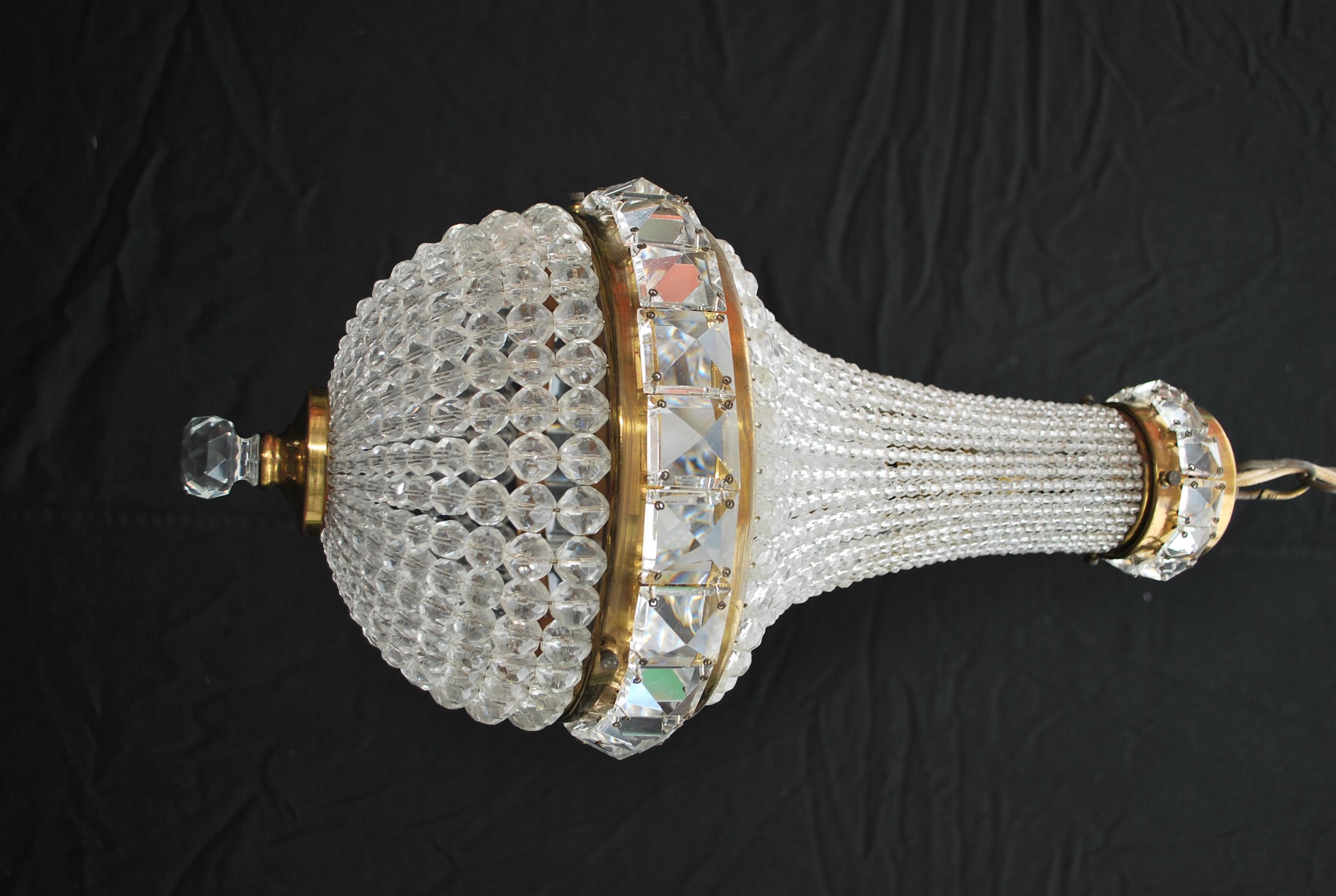 Beautiful and Elegant Small Beaded Light For Sale 3