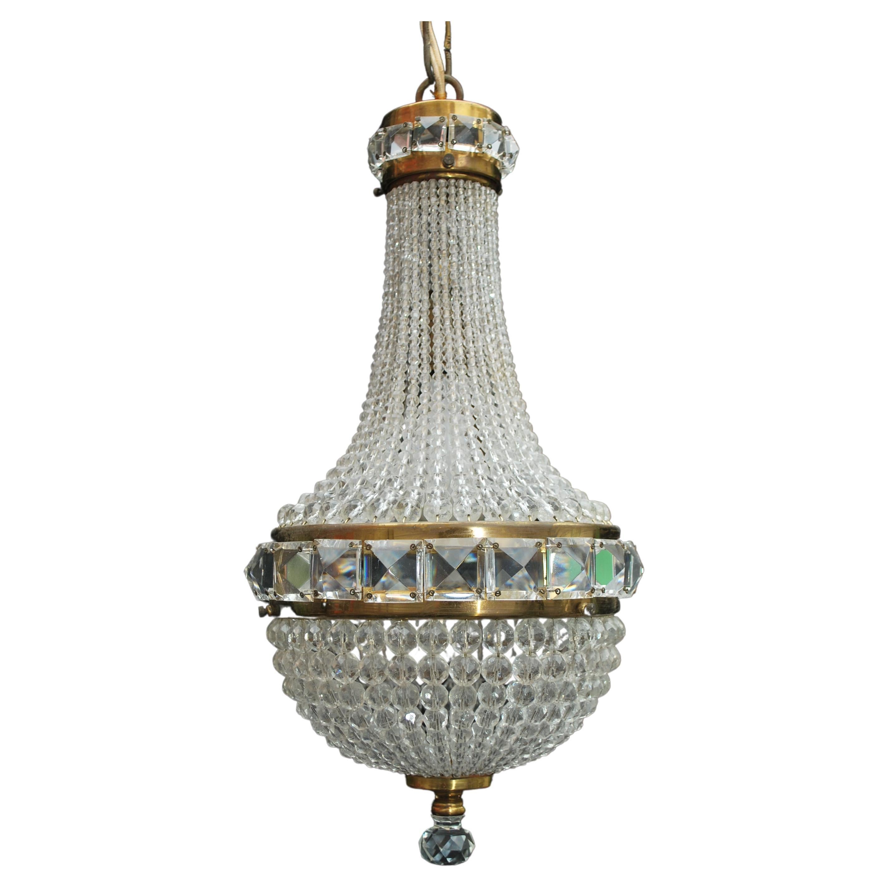 Beautiful and Elegant Small Beaded Light For Sale