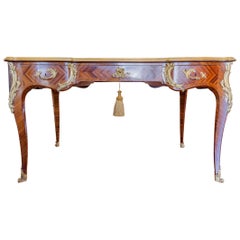 Beautiful and Fine 19th Century French Louis XV Desk by Paul Sormani