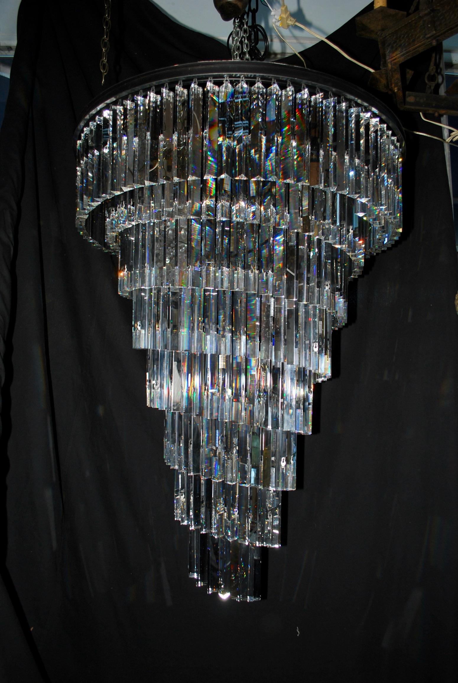 large modern crystal chandeliers