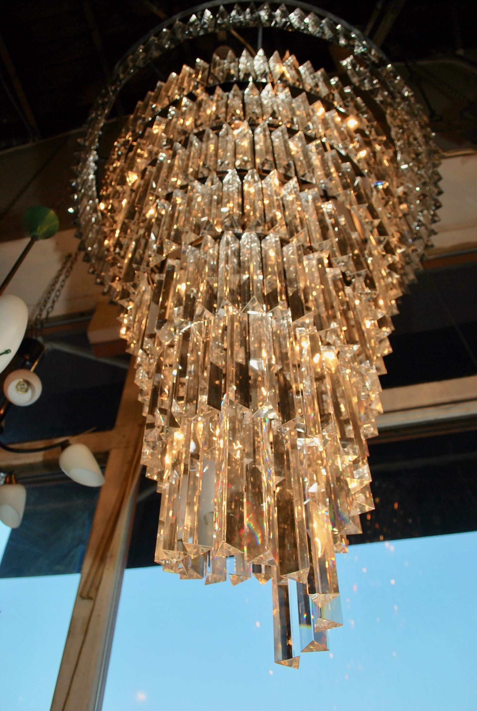 Contemporary Beautiful and Impressive and Large Modern Crystal Chandelier