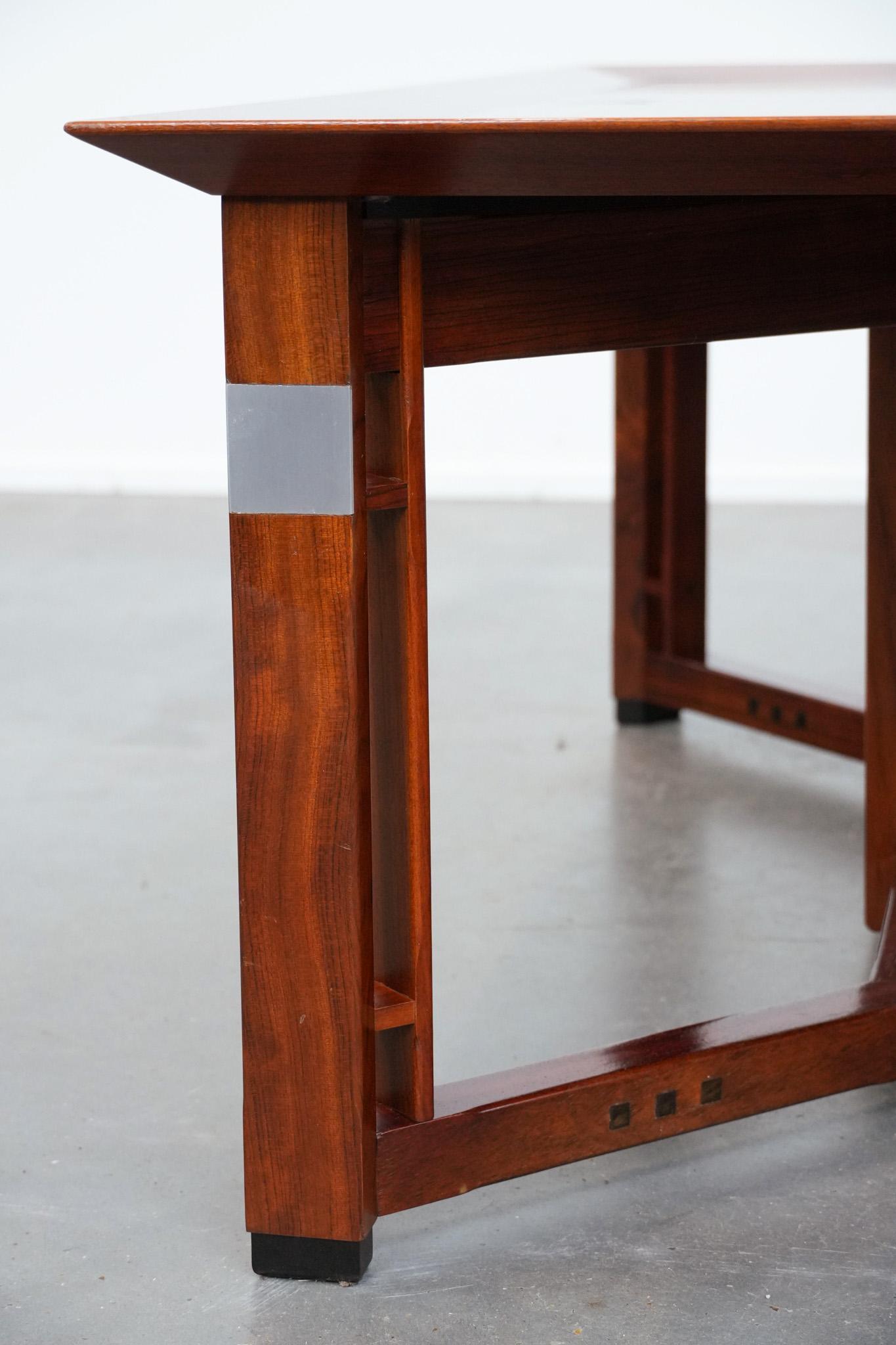 Belle et grande table basse carrée Art Déco en vente 6