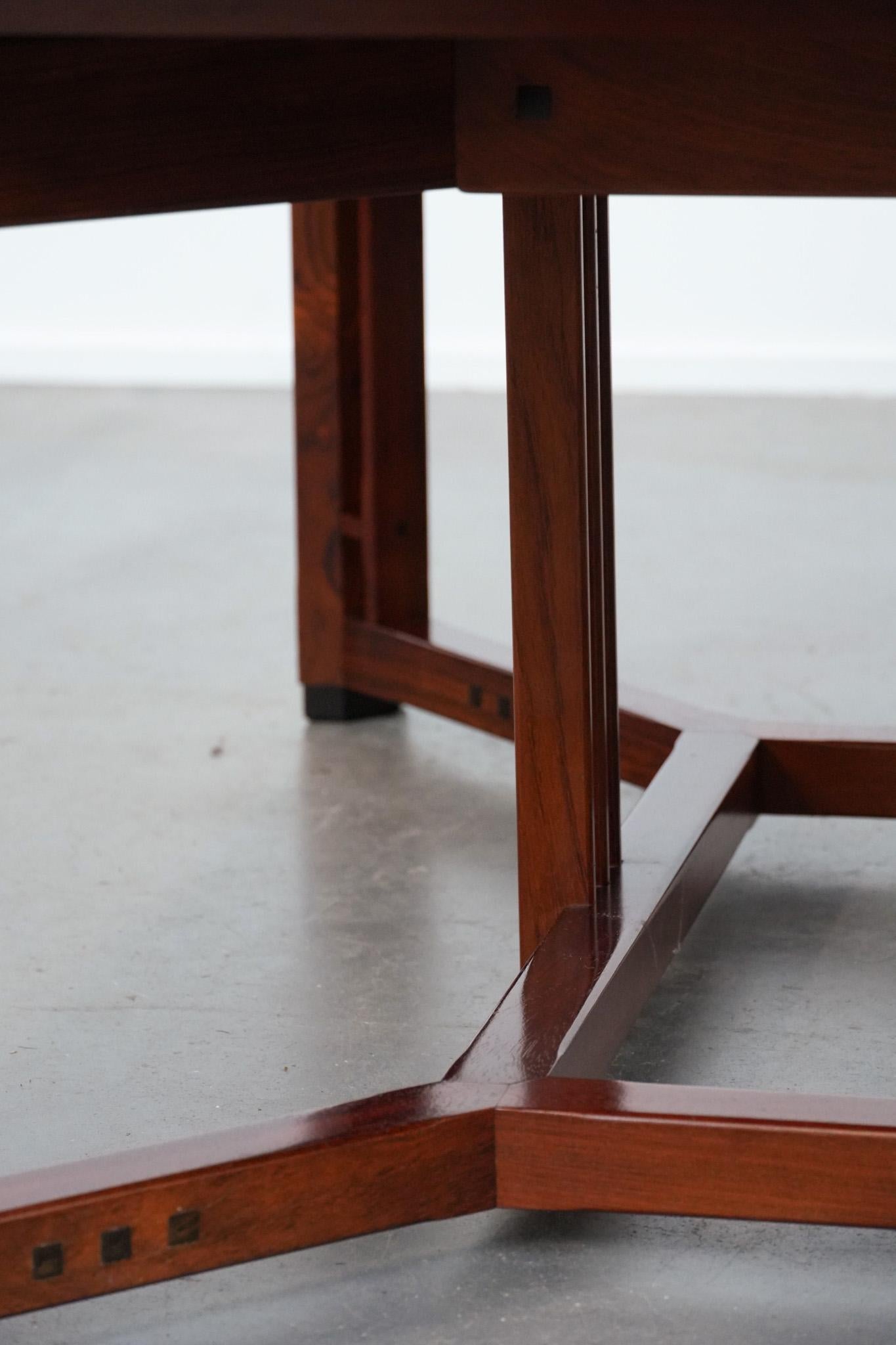 Belle et grande table basse carrée Art Déco en vente 9